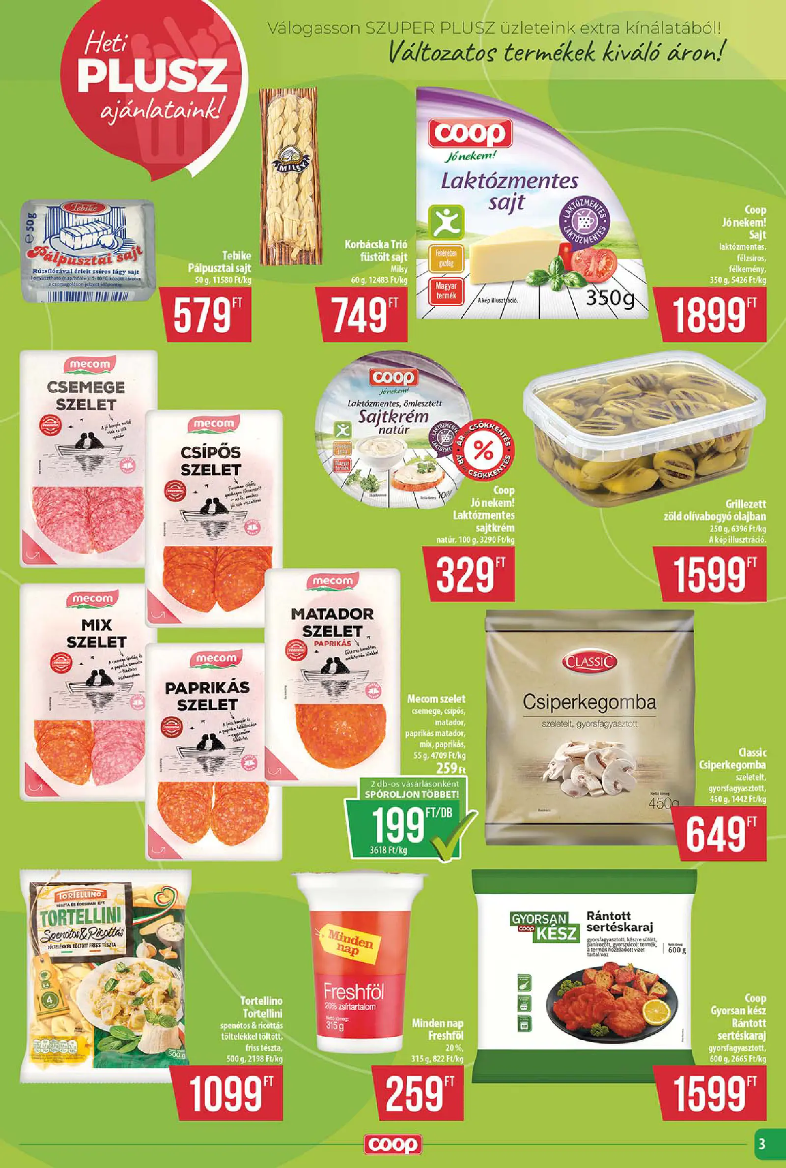 Coop Tisza szórólap 2026. október 3. hét Szuper Plusz, 3. oldal (okt. 15–21.)