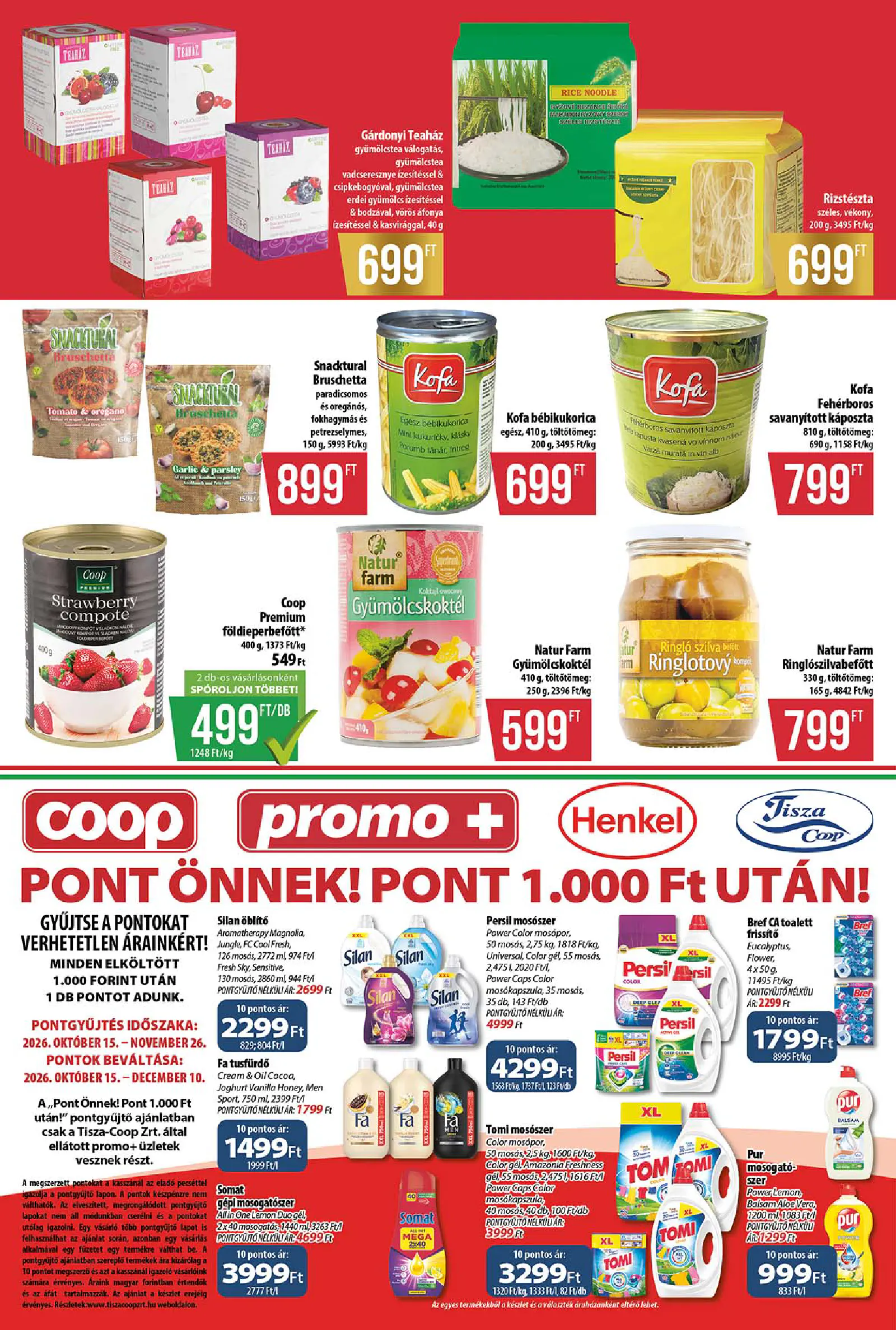 Coop Tisza szórólap 2026. október 3. hét Szuper Plusz, 8. oldal (okt. 15–21.)