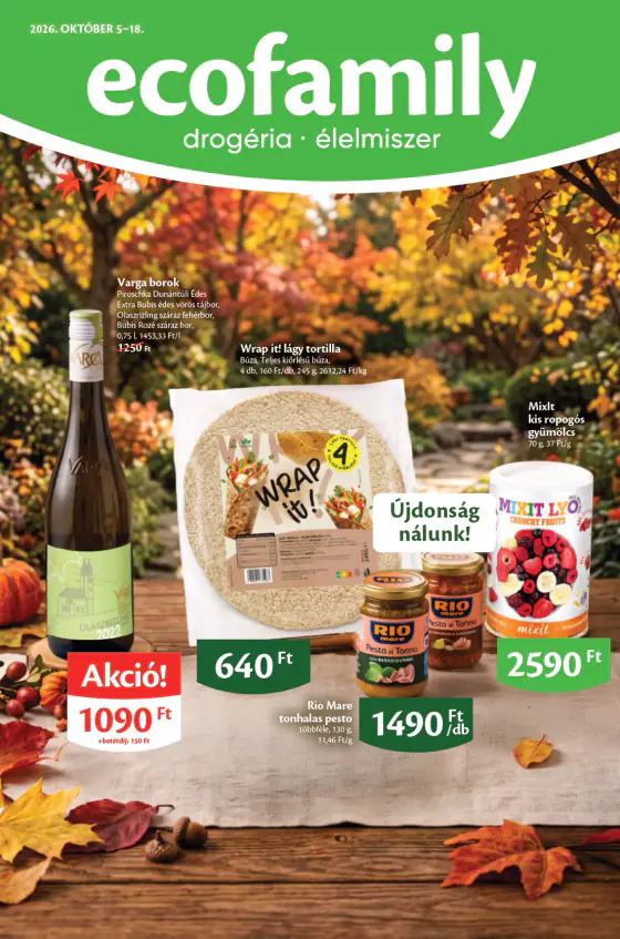 EcoFamily online katalógus – okt. 5–18.