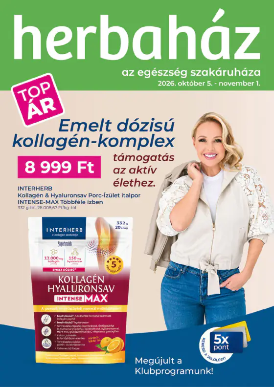 Herbaház magazin 2026 október – okt. 1–31.