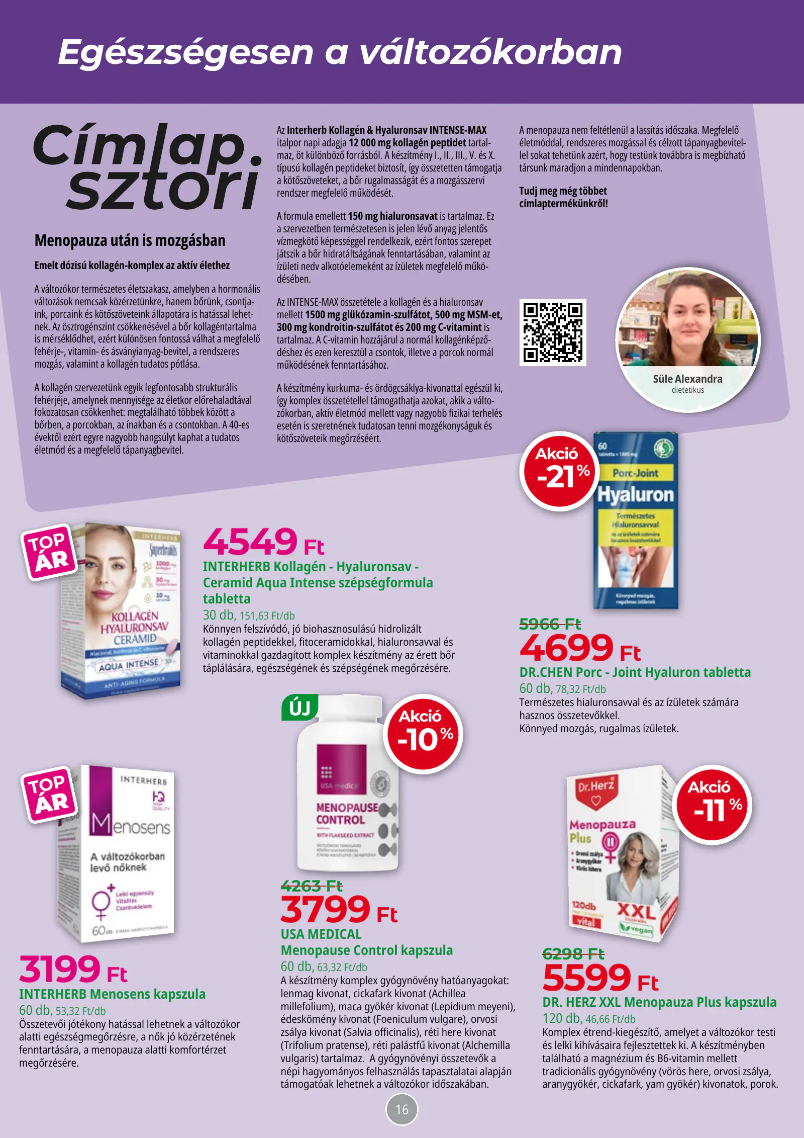 Herbaház magazin 2026 október, 16. oldal (okt. 5. – nov. 1.)