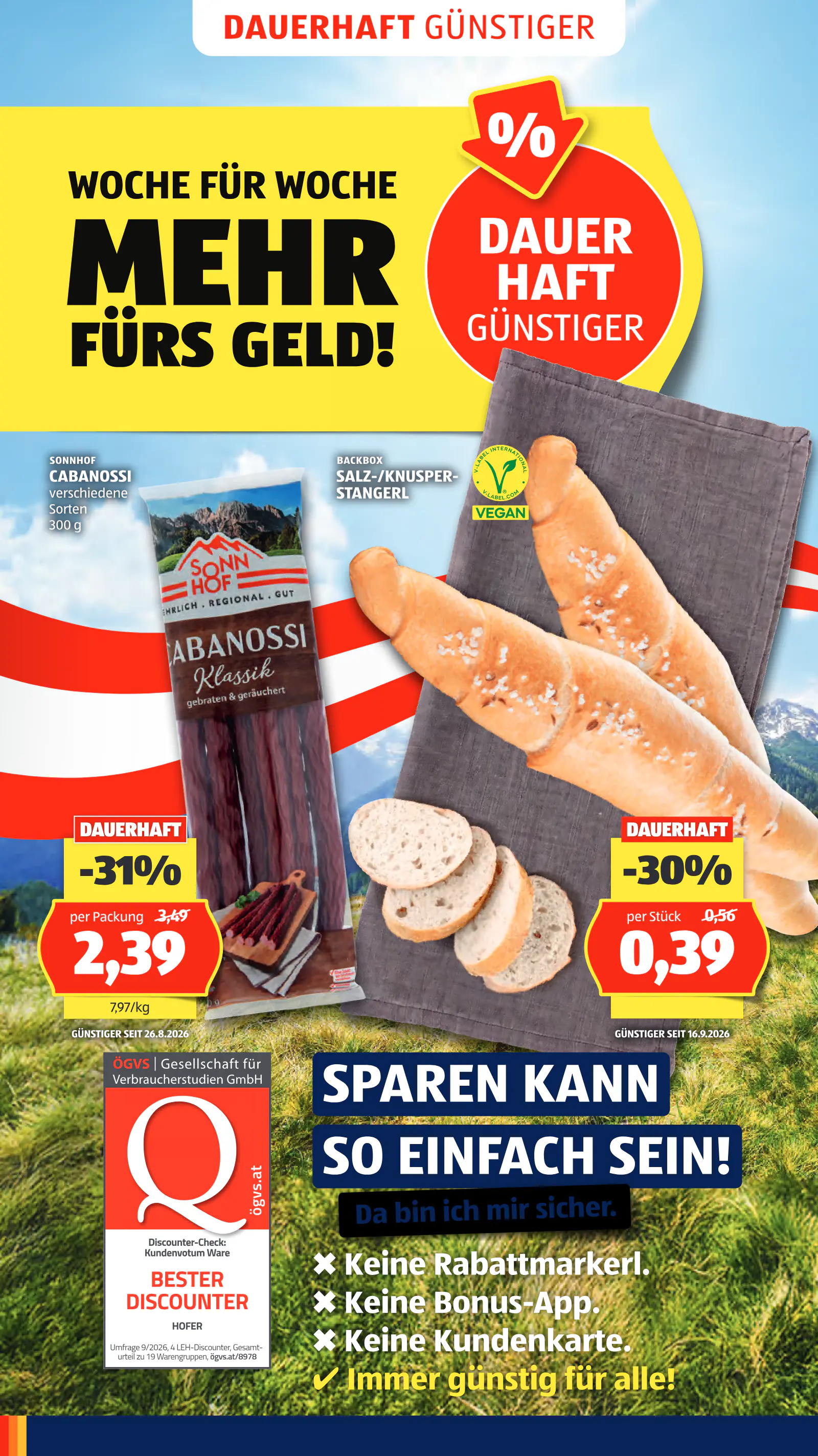 Hofer Ausztria akciós újság, 4. oldal (okt. 9–15.)