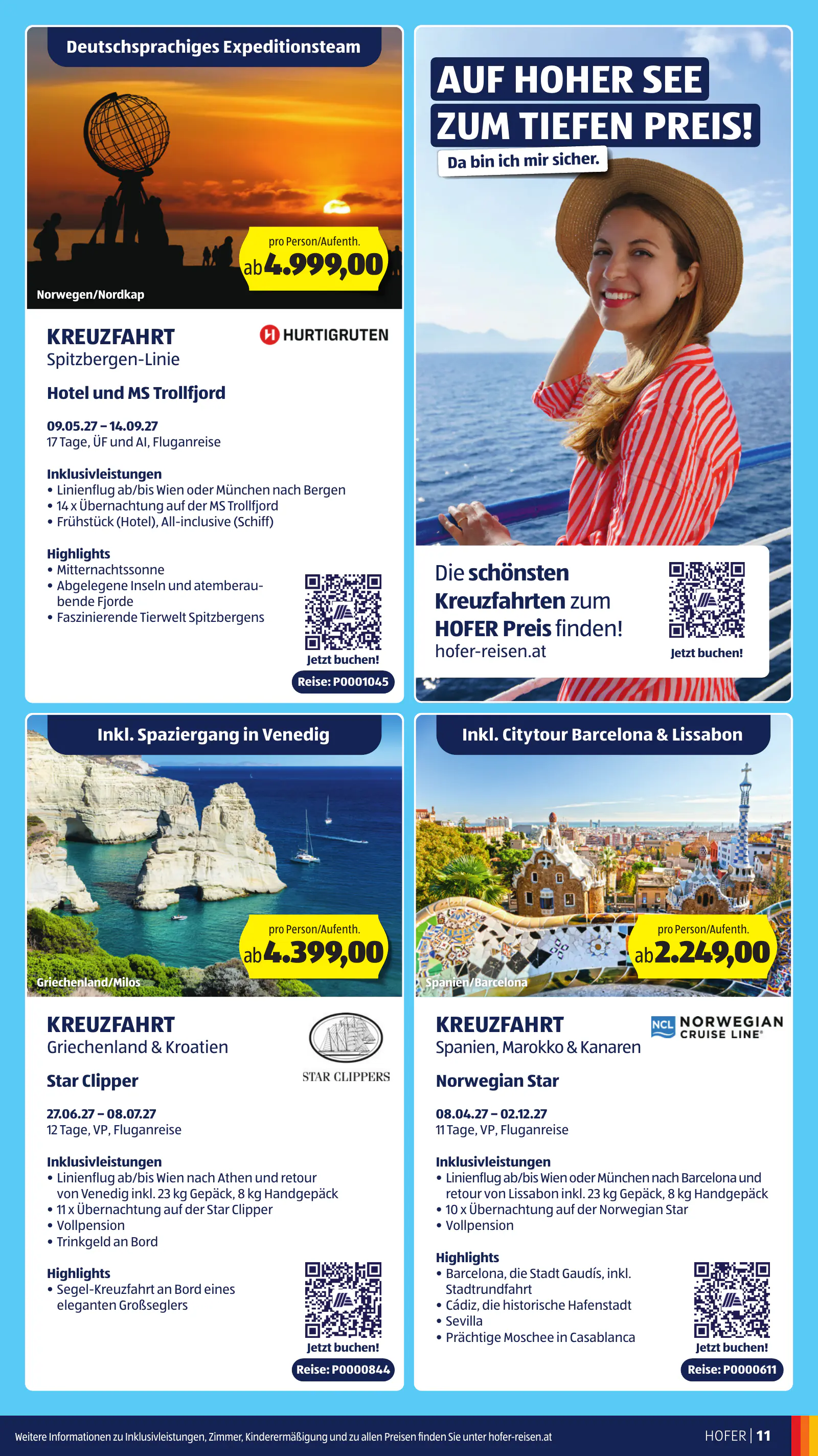(AT) HOFER Kommanditgesellschaft, 11 hofer reisen katalog 2026, 13. oldal (2026. okt. 26. – 2027. jan. 12.)