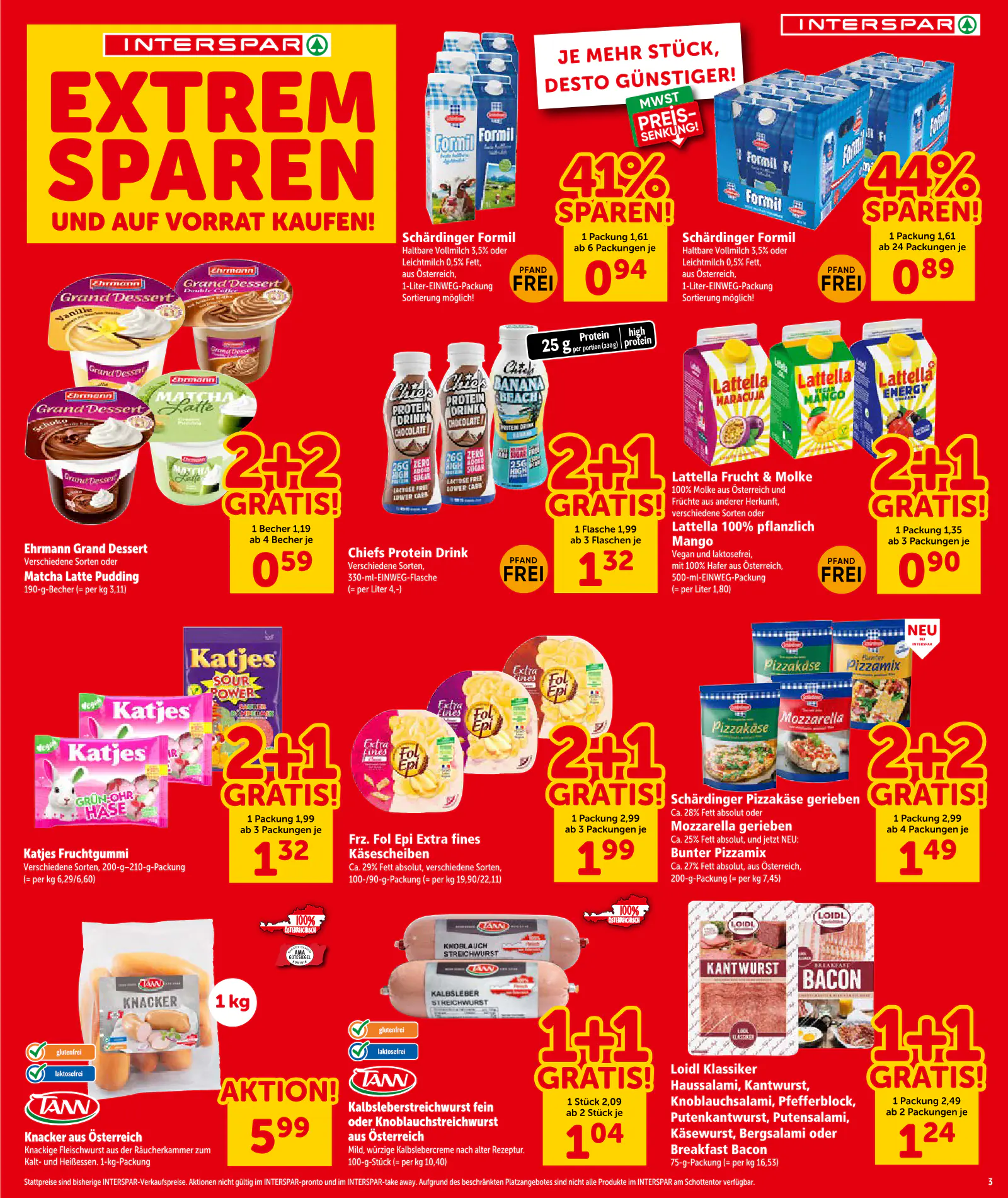 Interspar Ausztria akciós újság, 3. oldal (okt. 8–21.)