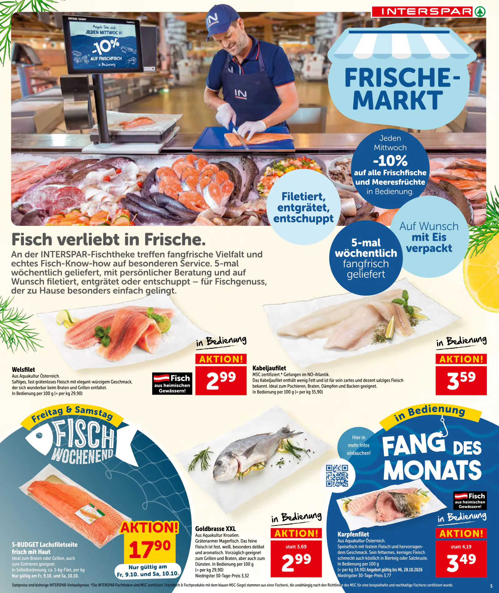 Interspar Ausztria akciós újság, 5. oldal (okt. 8–21.)