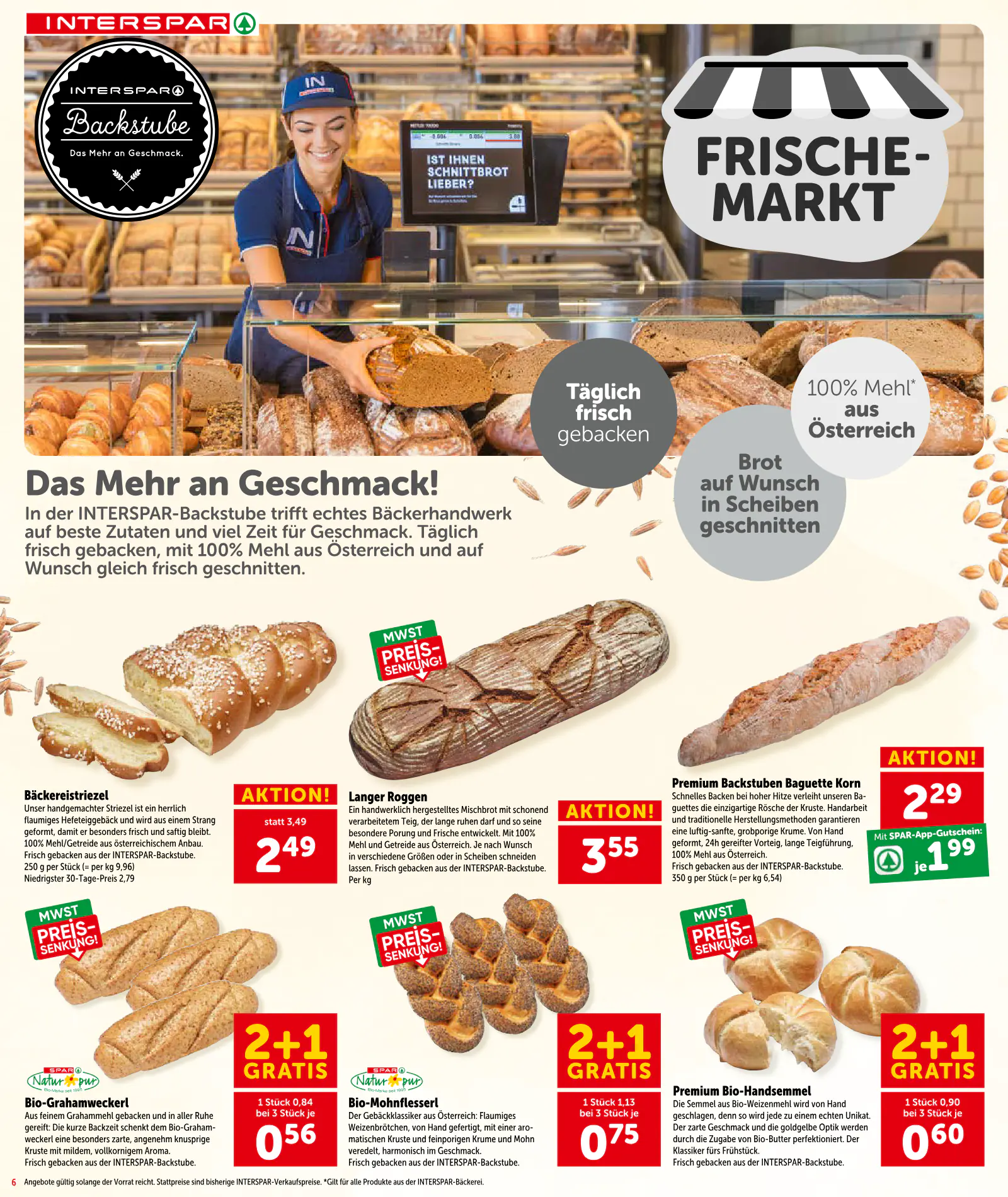 Interspar Ausztria akciós újság, 6. oldal (okt. 8–21.)