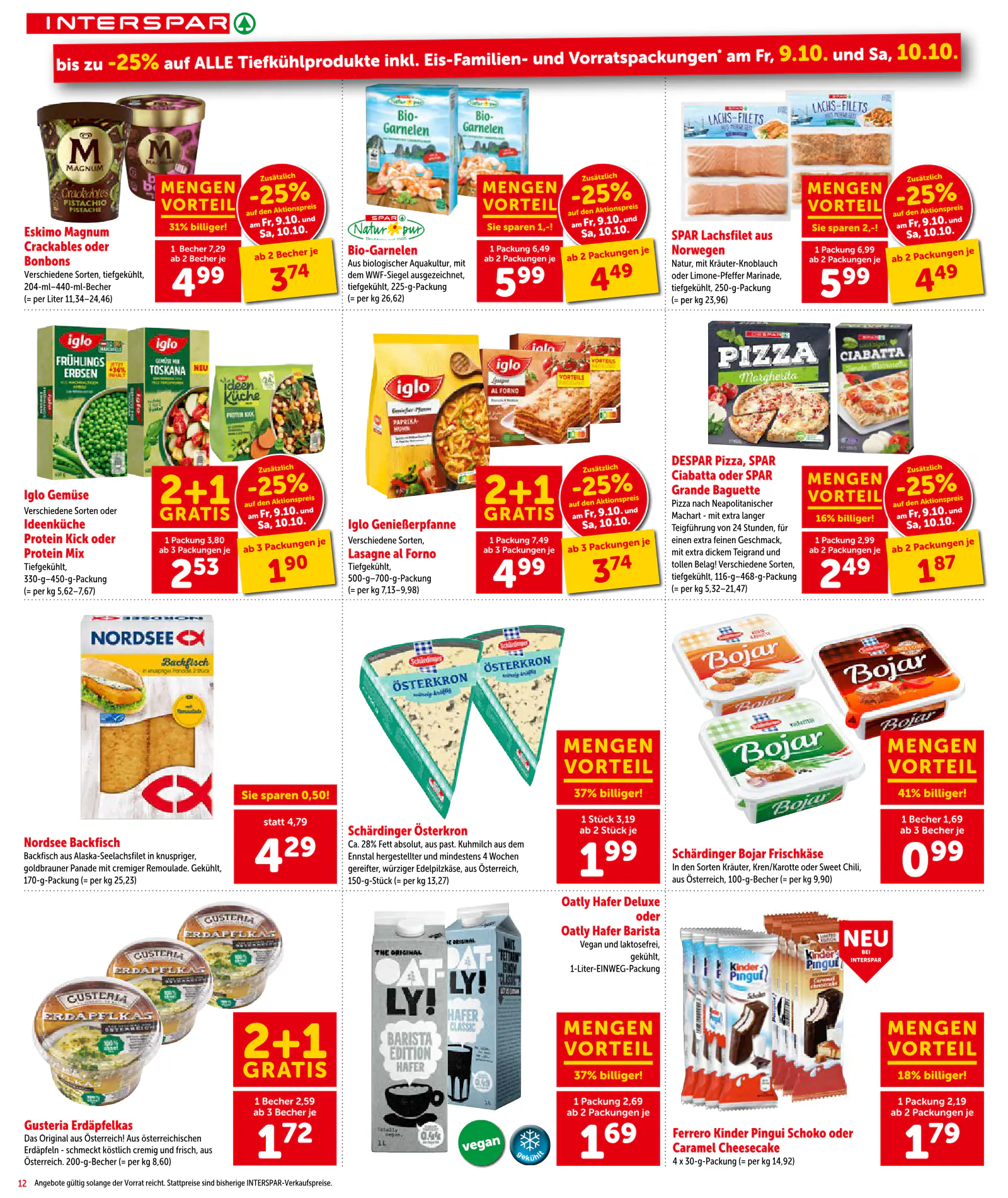 Interspar Ausztria akciós újság, 12. oldal (okt. 8–21.)