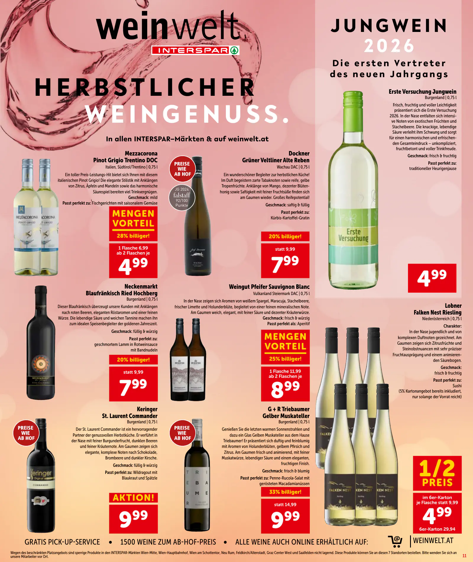 Interspar Ausztria akciós újság, 11. oldal (okt. 15–21.)