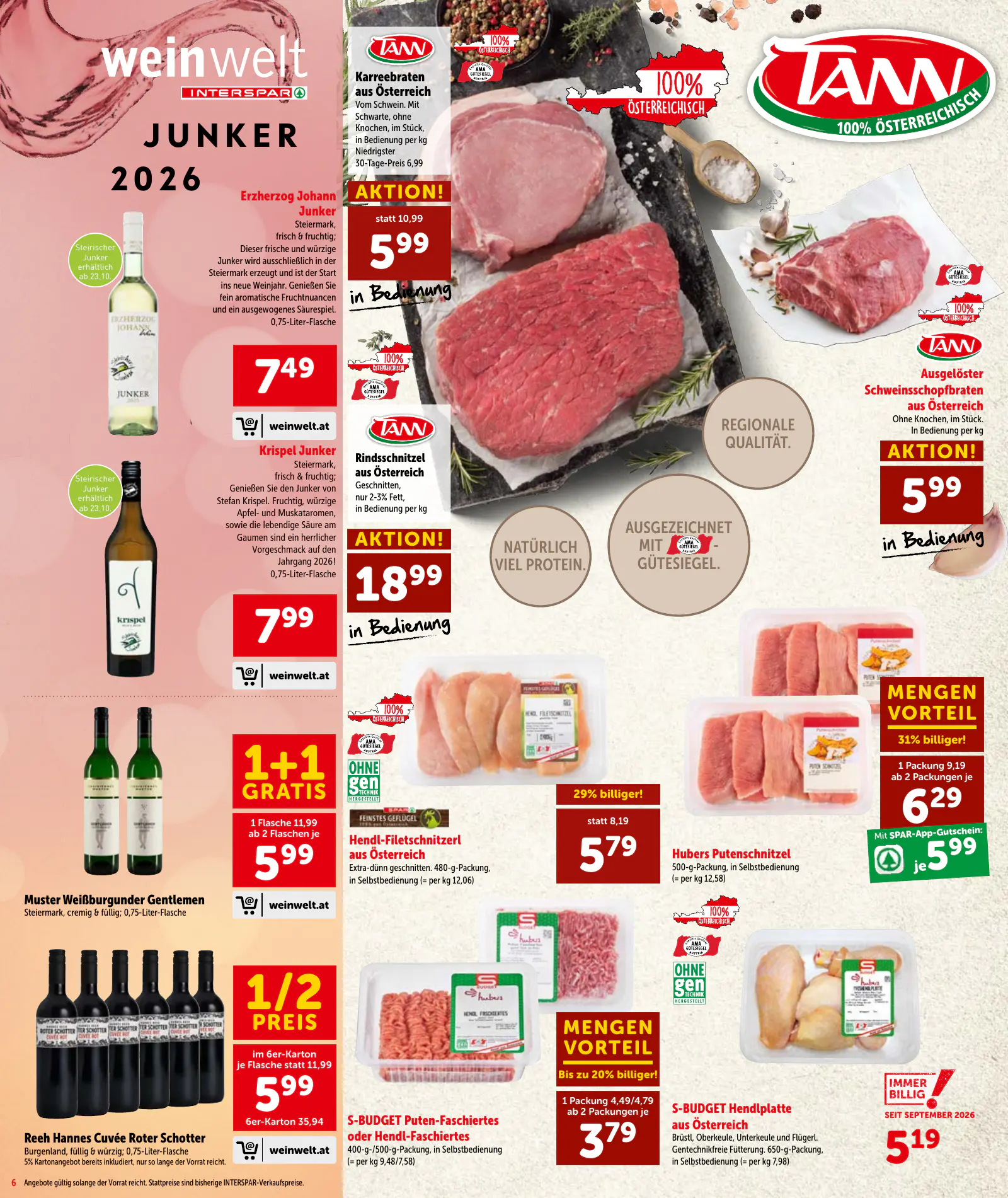 Interspar Ausztria akciós újság, 7. oldal (okt. 22. – nov. 4.)