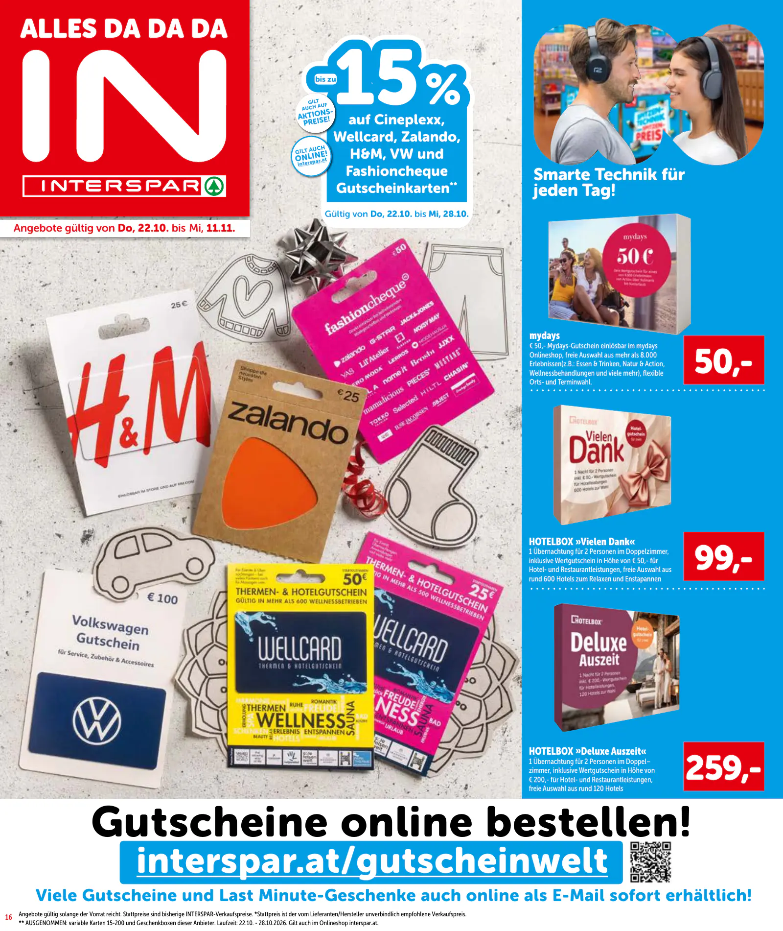 Interspar Ausztria akciós újság, 17. oldal (okt. 22. – nov. 4.)