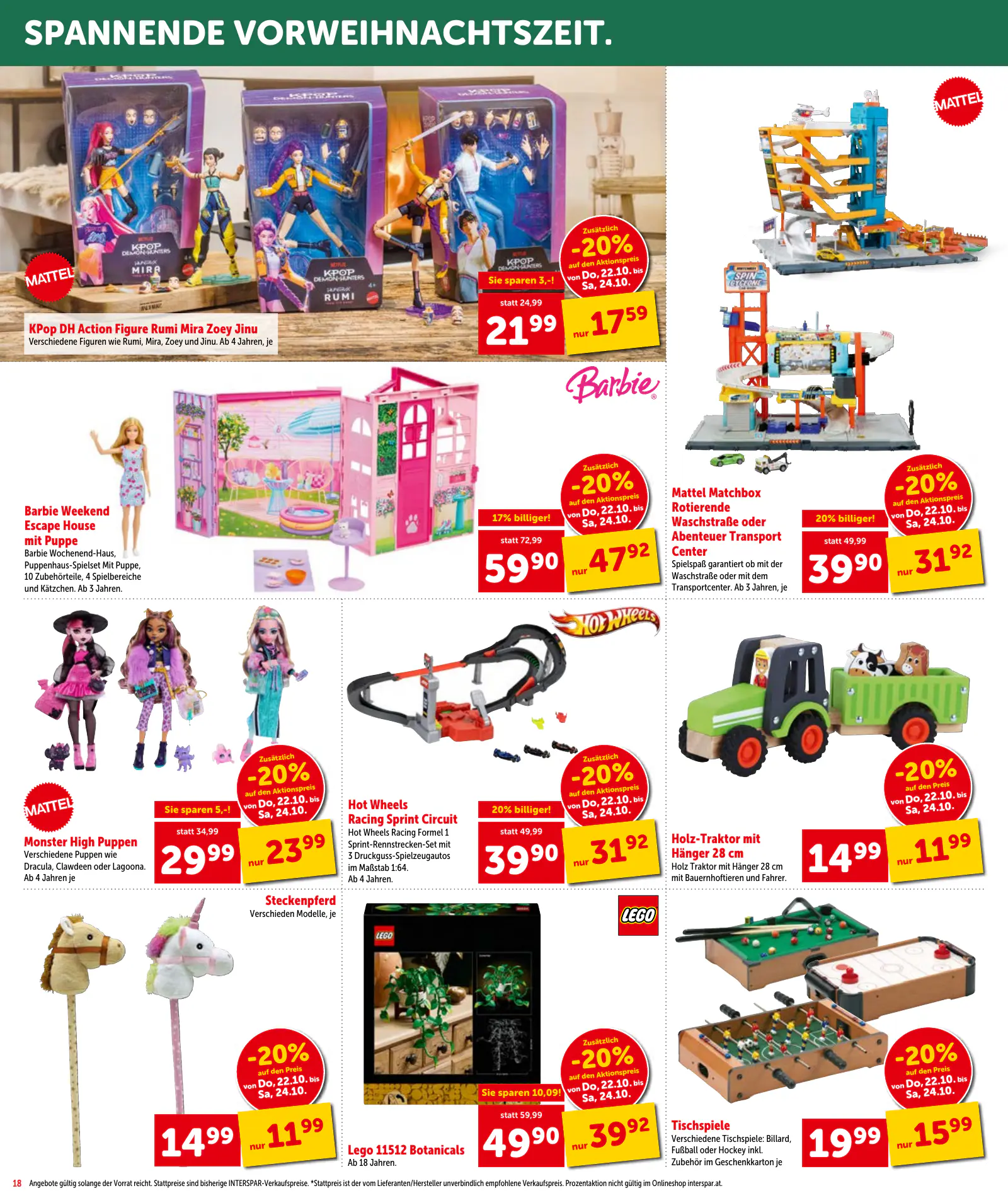 Interspar Ausztria akciós újság, 19. oldal (okt. 22. – nov. 4.)