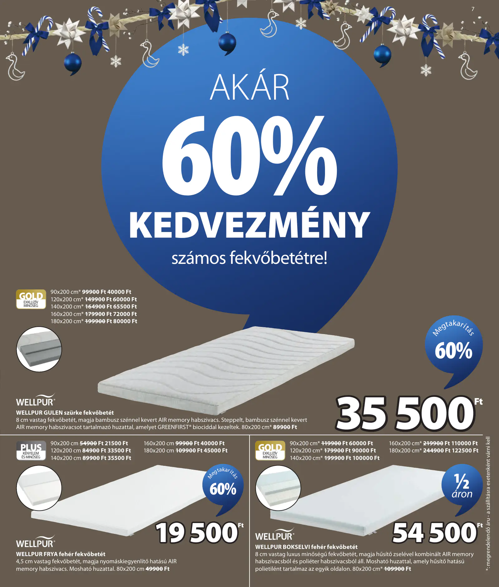JYSK akciós újság, 8. oldal (okt. 14. – nov. 29.)