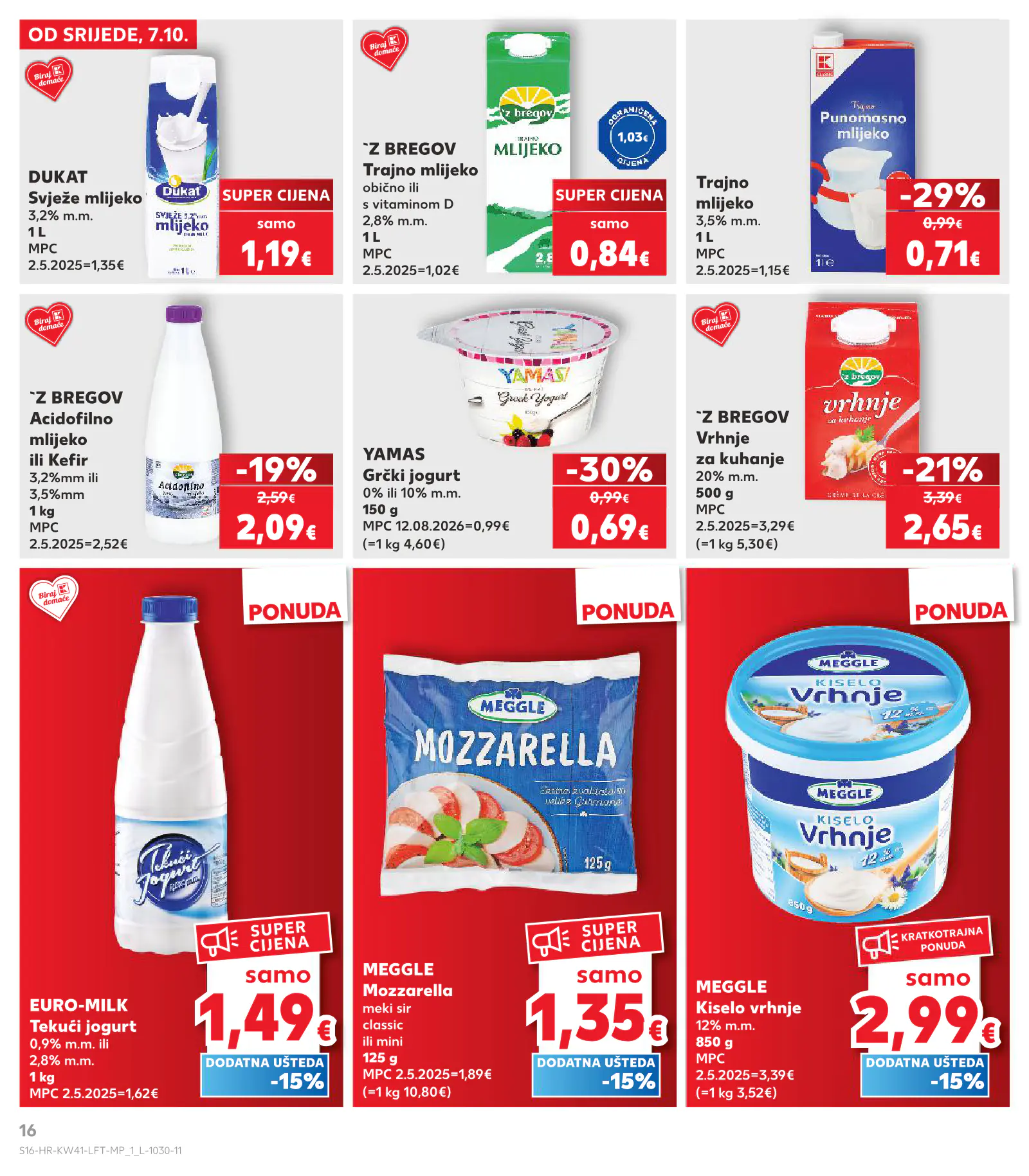 Kaufland Horvátország KDZ, 16. oldal (okt. 7–13.)