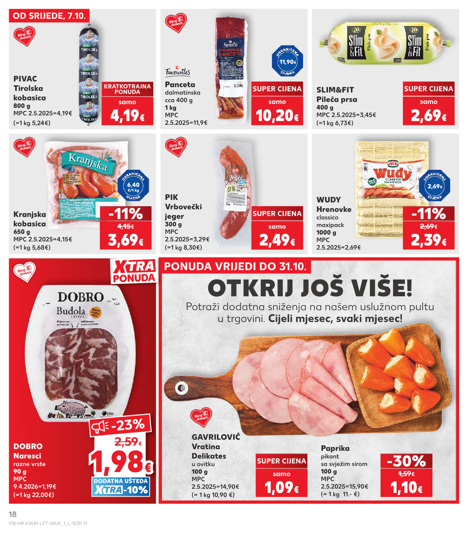 Kaufland Horvátország KDZ, 18. oldal (okt. 7–13.)