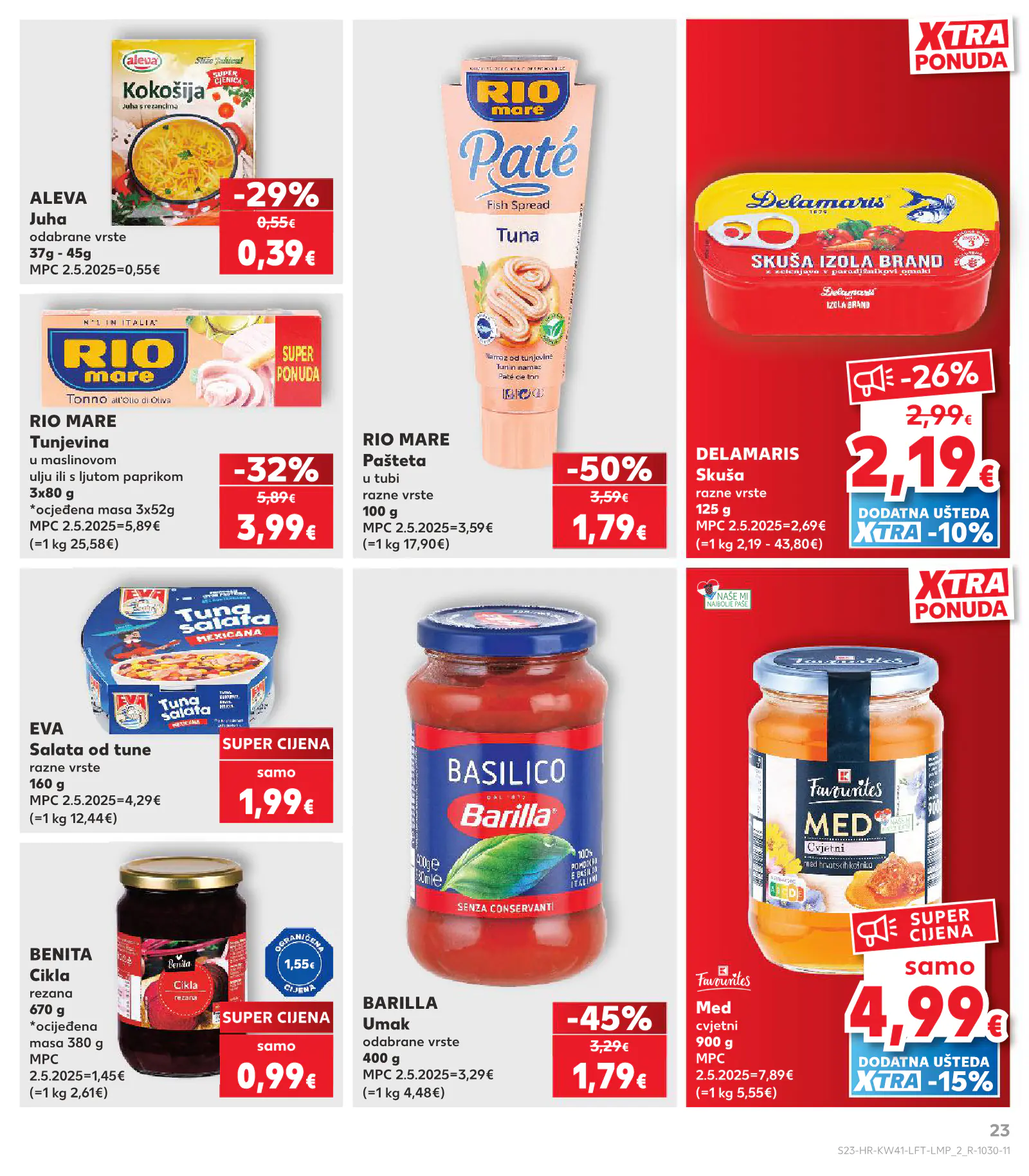 Kaufland Horvátország KDZ, 23. oldal (okt. 7–13.)