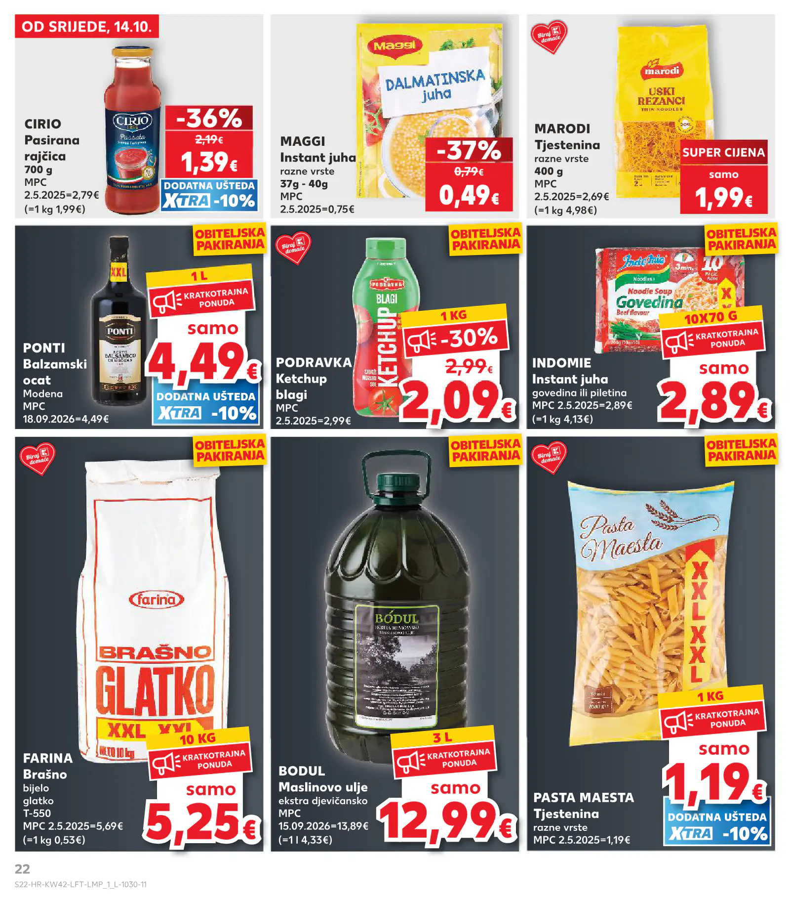 Kaufland Horvátország KDZ, 22. oldal (okt. 14–20.)
