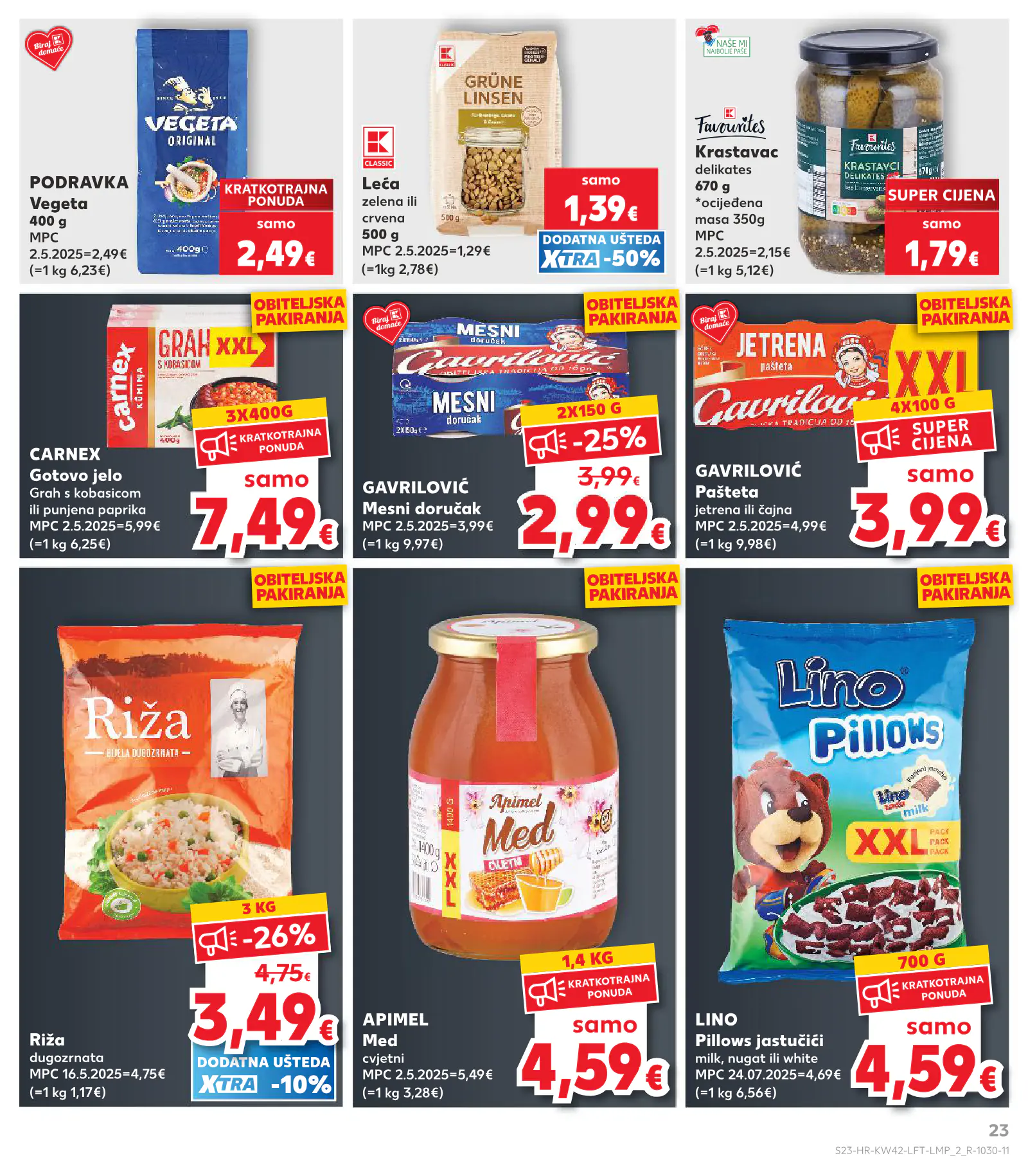 Kaufland Horvátország KDZ, 23. oldal (okt. 14–20.)