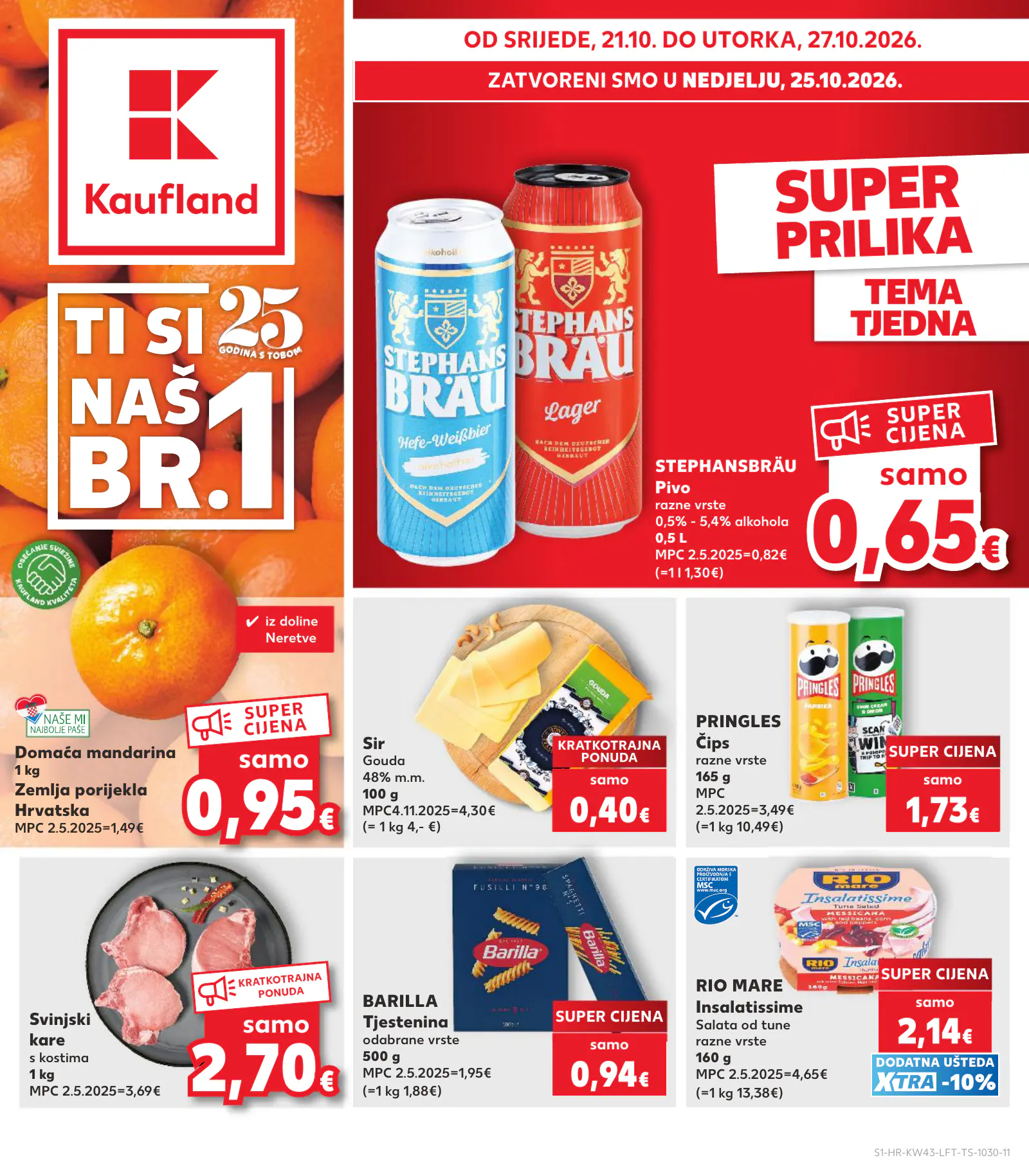 Kaufland Horvátország KDZ, 1. oldal (okt. 21–27.)
