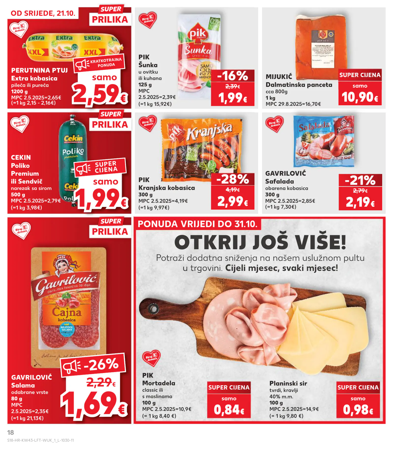 Kaufland Horvátország KDZ, 18. oldal (okt. 21–27.)