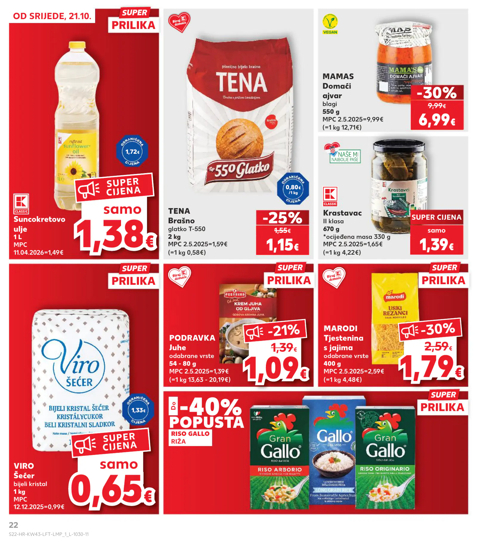 Kaufland Horvátország KDZ, 22. oldal (okt. 21–27.)