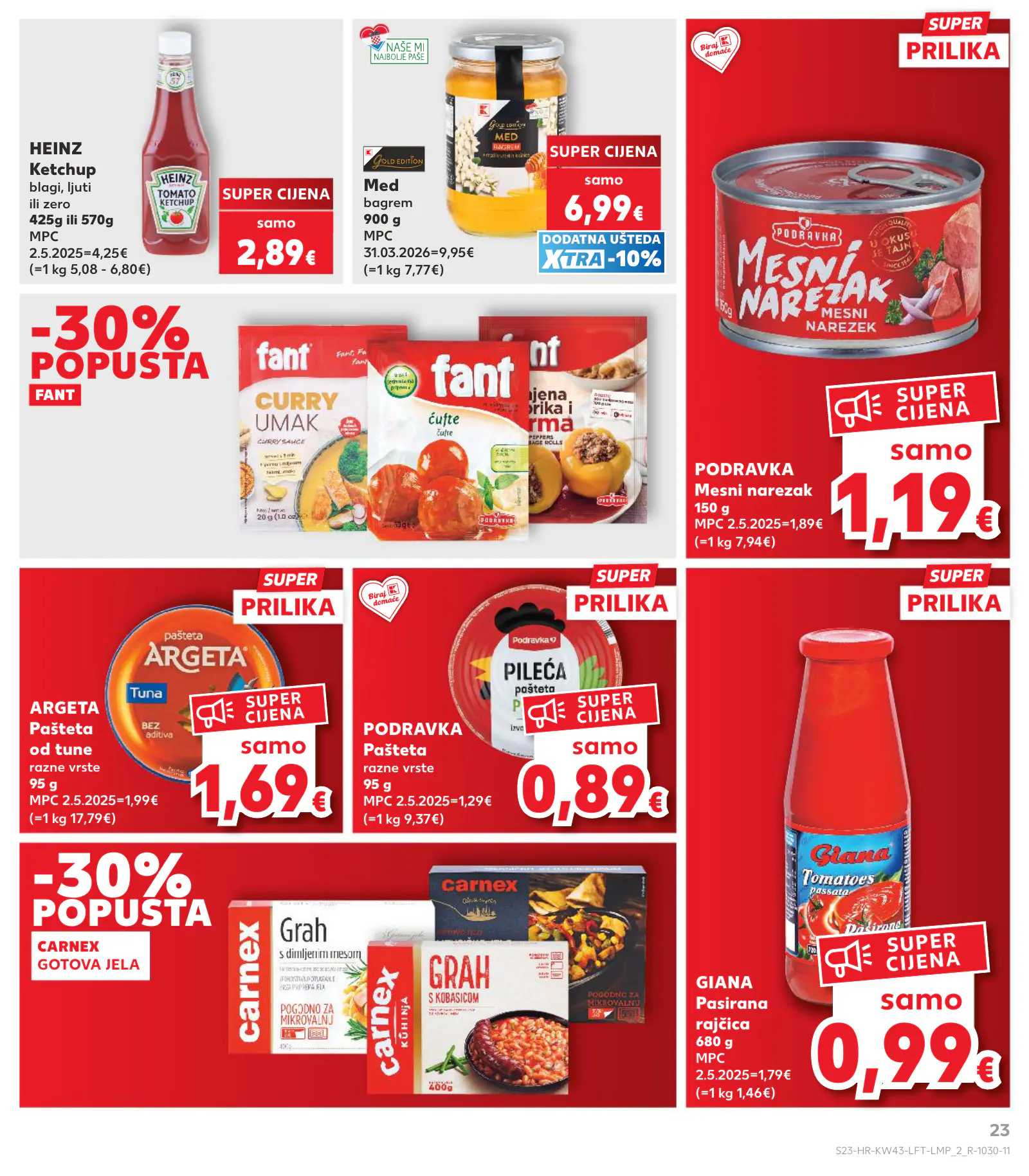 Kaufland Horvátország KDZ, 23. oldal (okt. 21–27.)