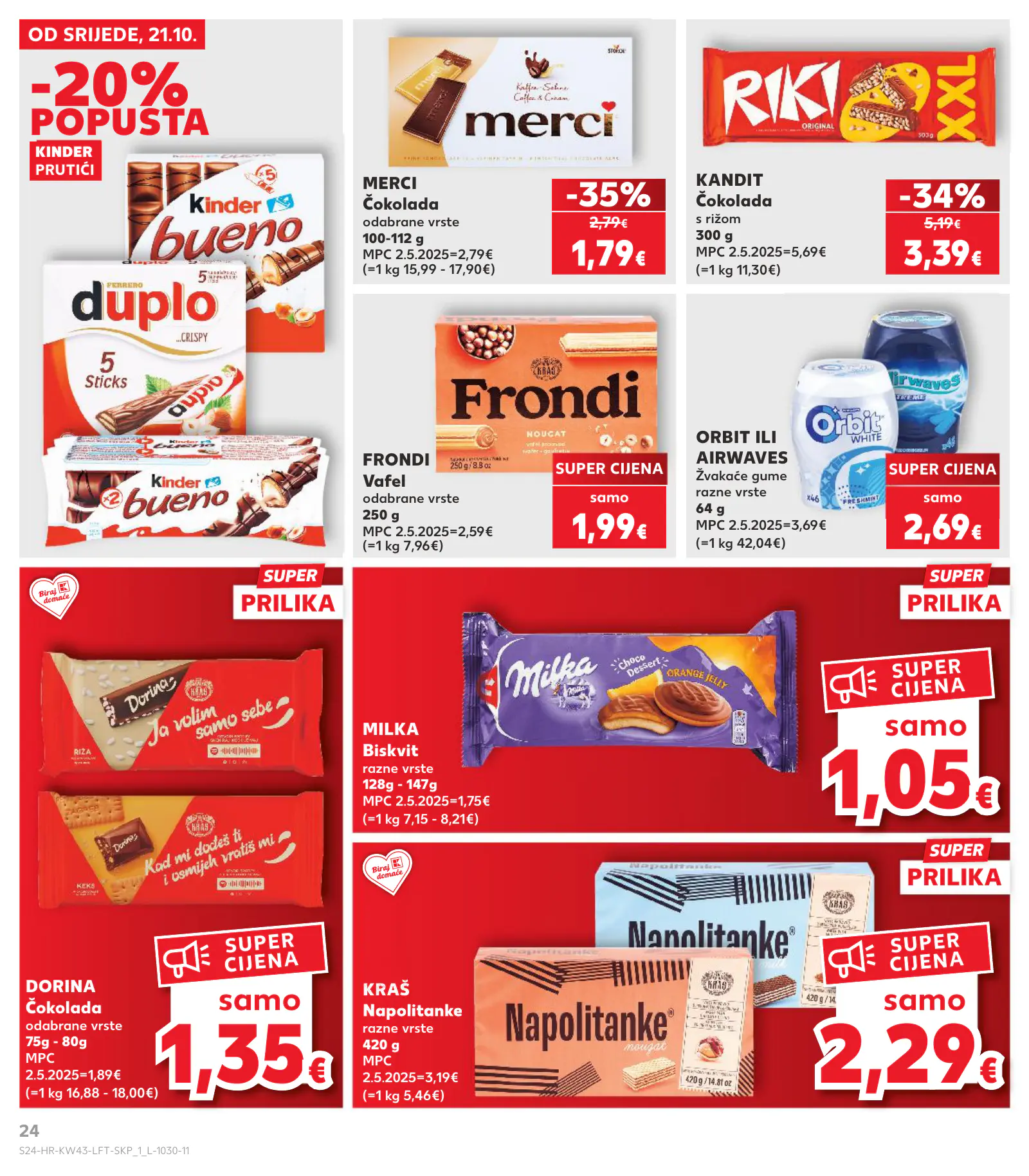 Kaufland Horvátország KDZ, 24. oldal (okt. 21–27.)