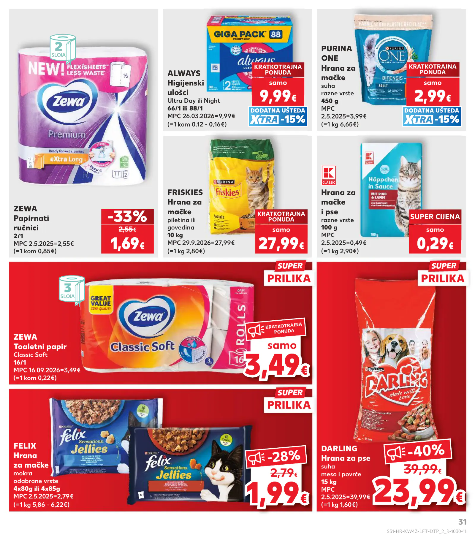 Kaufland Horvátország KDZ, 31. oldal (okt. 21–27.)