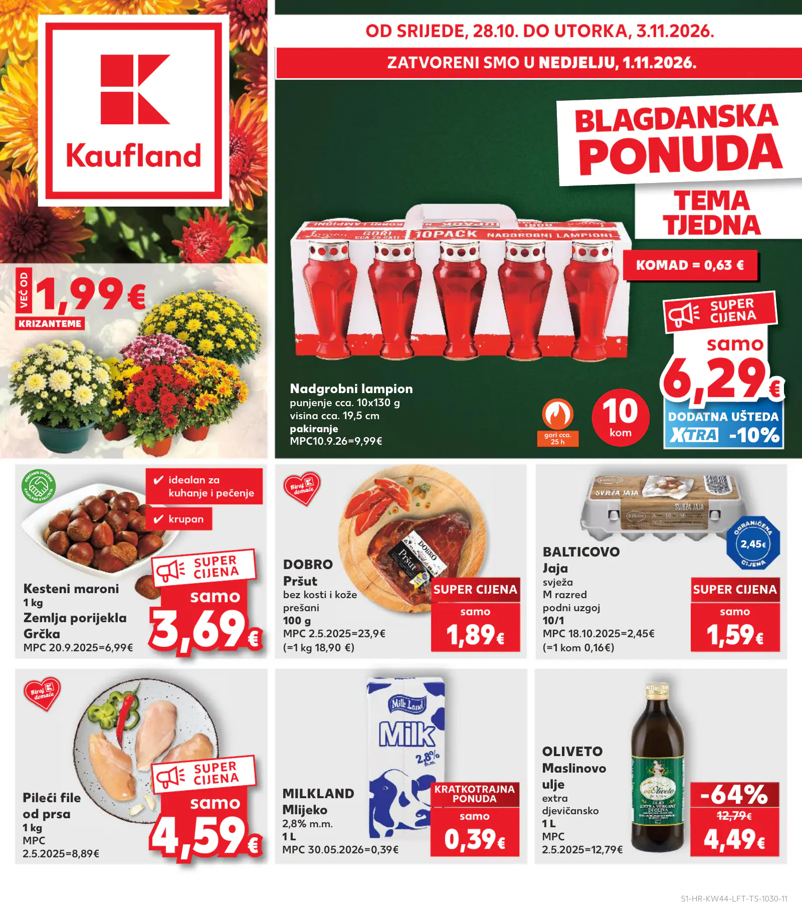 Kaufland Horvátország KDZ, 1. oldal (okt. 28. – nov. 3.)