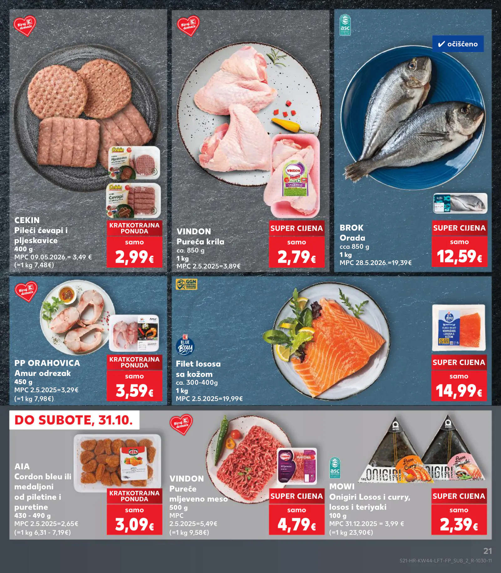 Kaufland Horvátország KDZ, 21. oldal (okt. 28. – nov. 3.)