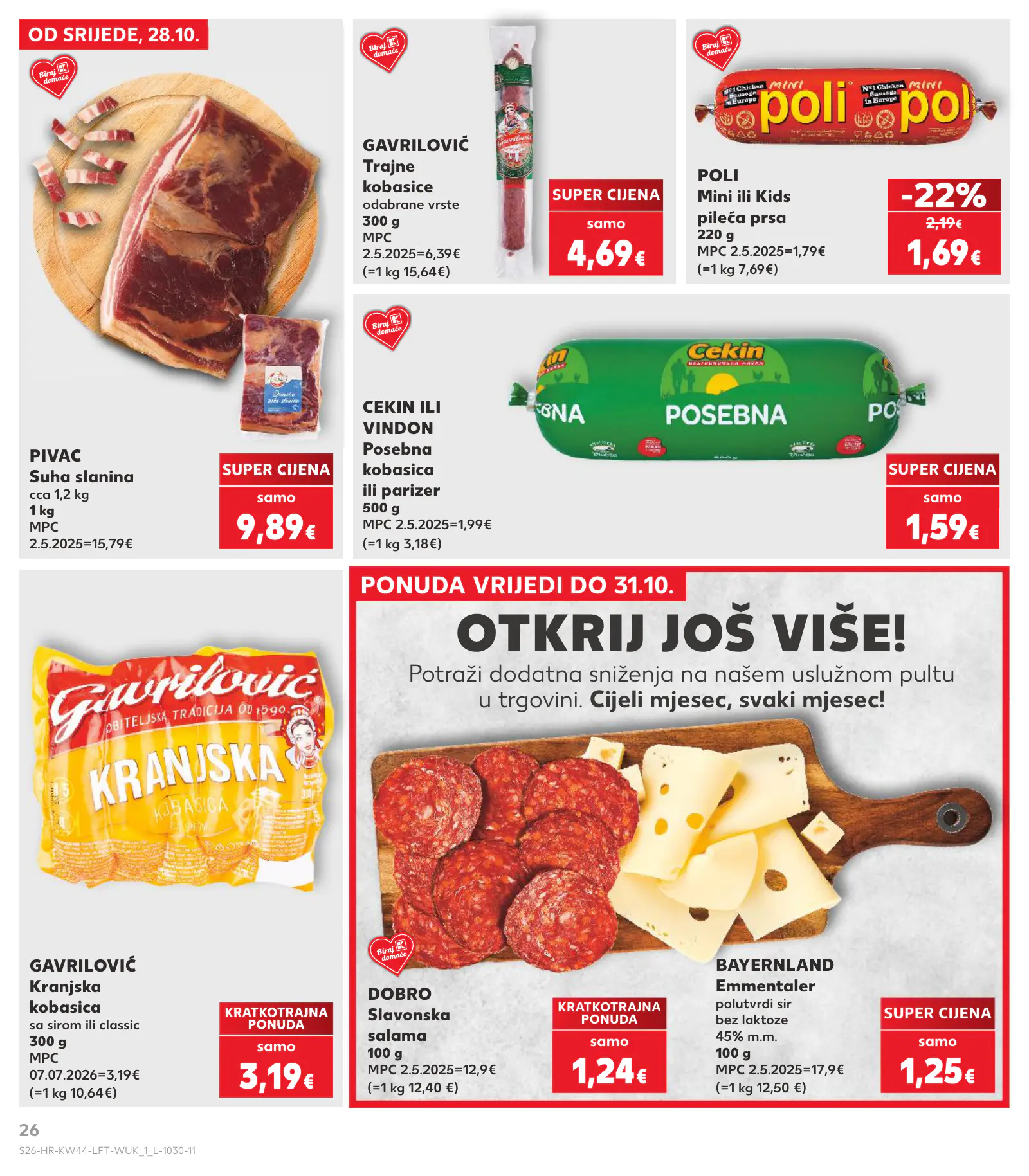 Kaufland Horvátország KDZ, 26. oldal (okt. 28. – nov. 3.)