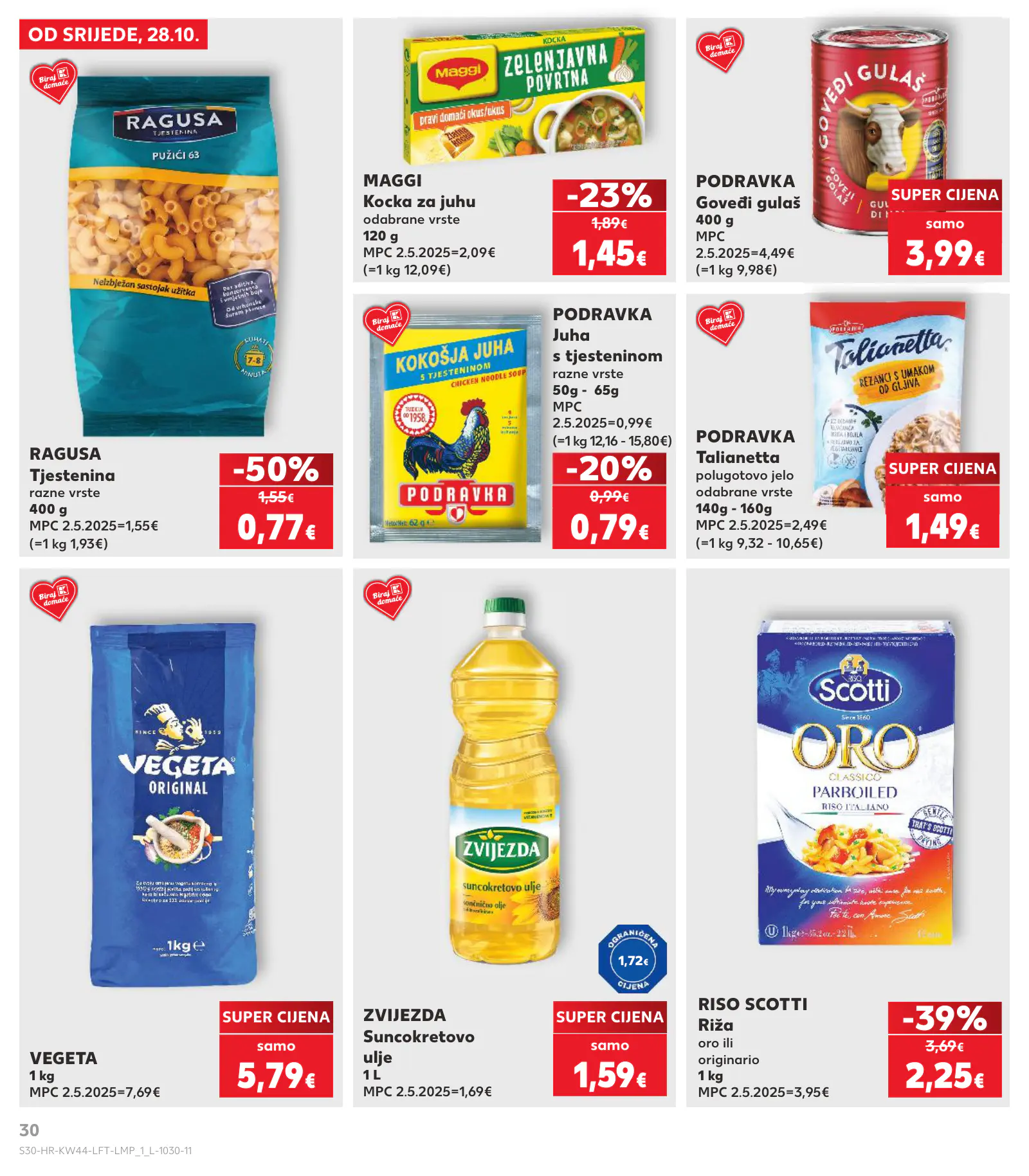 Kaufland Horvátország KDZ, 30. oldal (okt. 28. – nov. 3.)