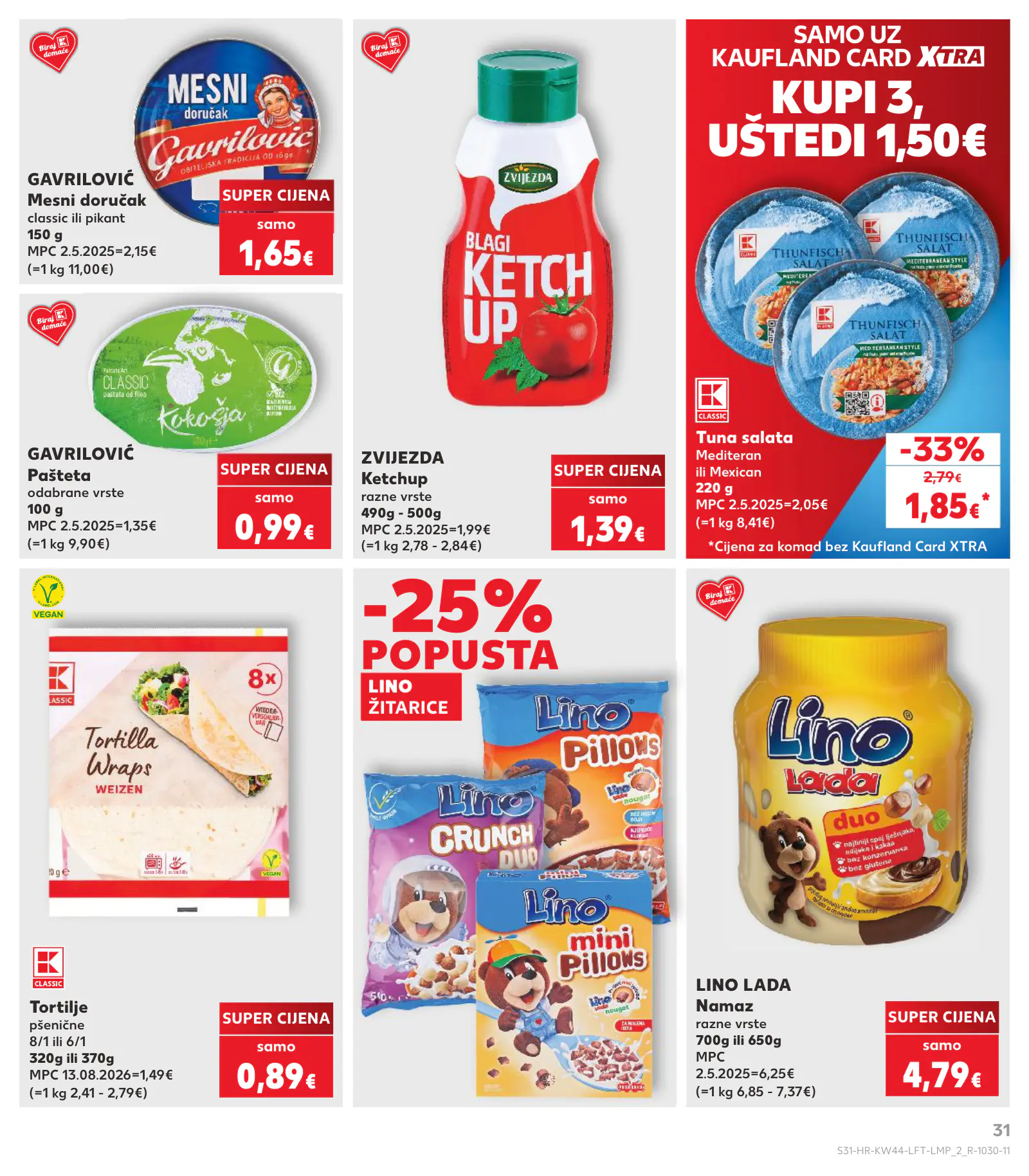 Kaufland Horvátország KDZ, 31. oldal (okt. 28. – nov. 3.)