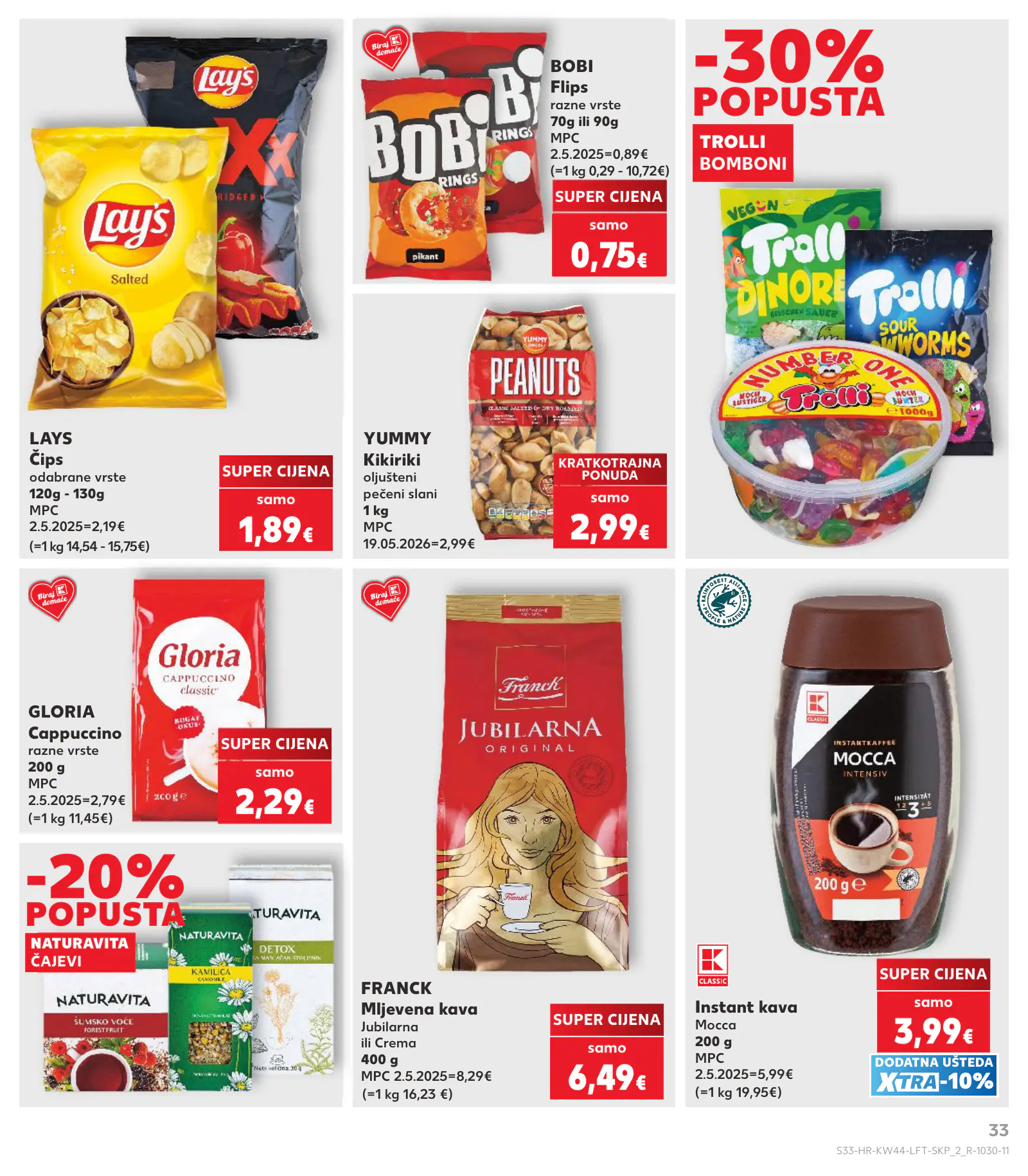 Kaufland Horvátország KDZ, 33. oldal (okt. 28. – nov. 3.)