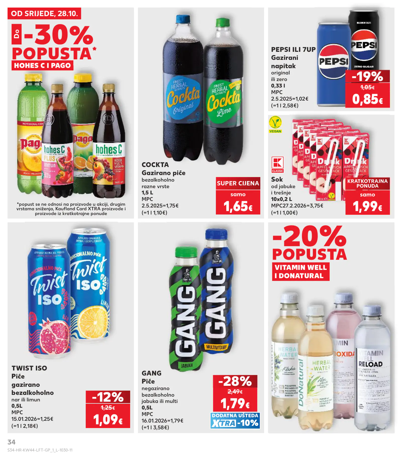 Kaufland Horvátország KDZ, 34. oldal (okt. 28. – nov. 3.)