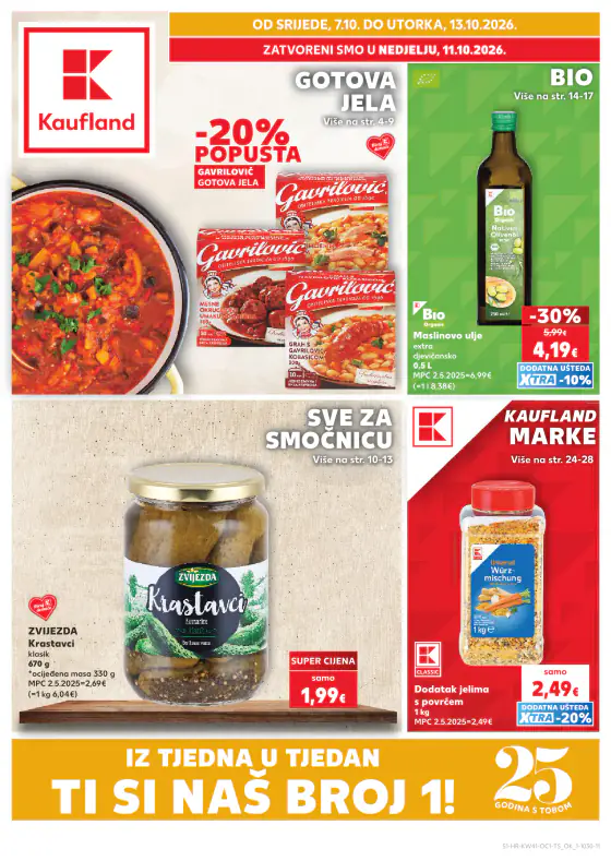 Kaufland Horvátország akciós újság – okt. 7–13.