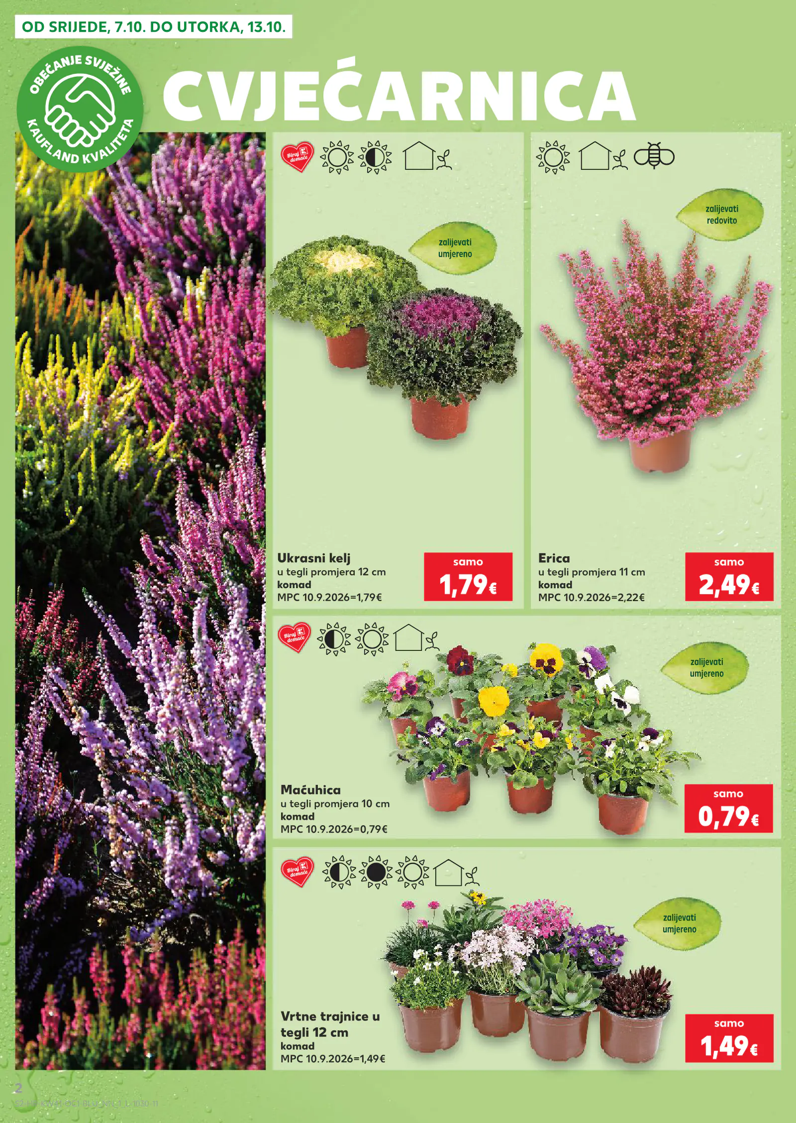 Kaufland Horvátország akciós újság, 2. oldal (okt. 7–13.)