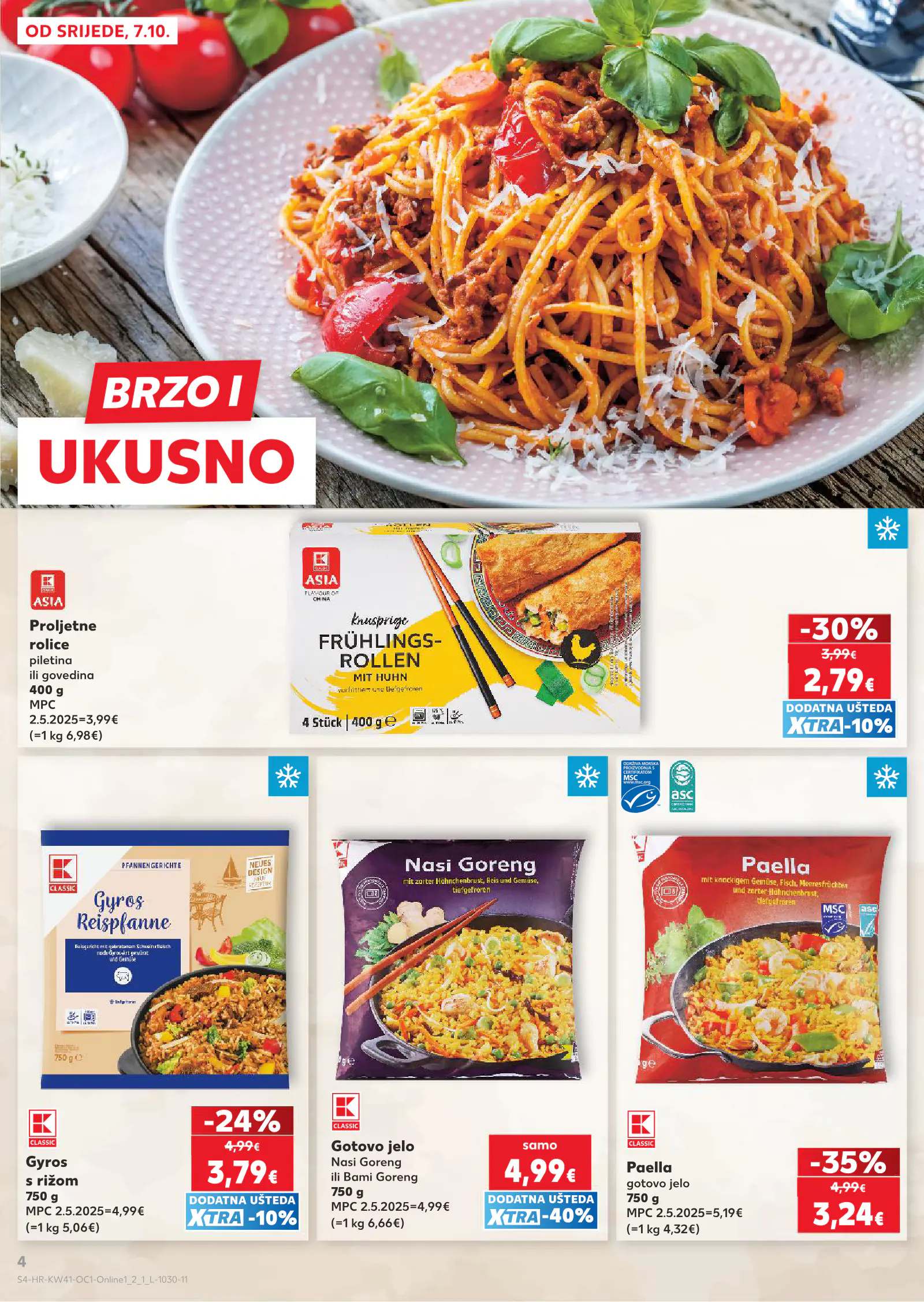 Kaufland Horvátország akciós újság, 4. oldal (okt. 7–13.)