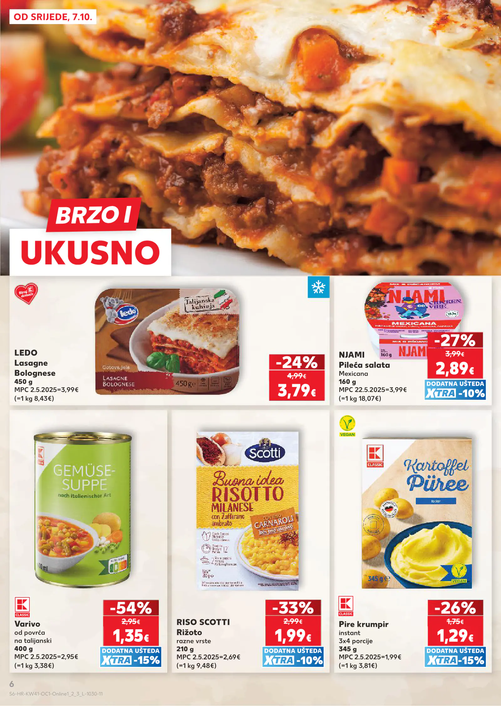 Kaufland Horvátország akciós újság, 6. oldal (okt. 7–13.)