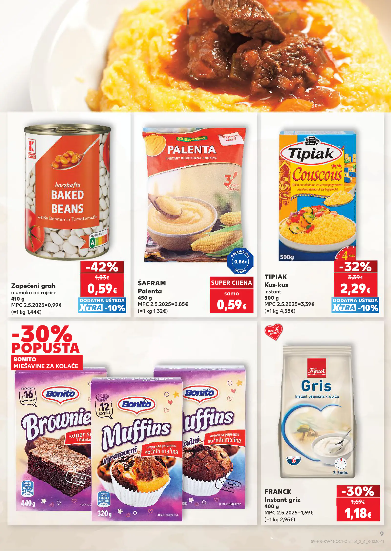 Kaufland Horvátország akciós újság, 9. oldal (okt. 7–13.)