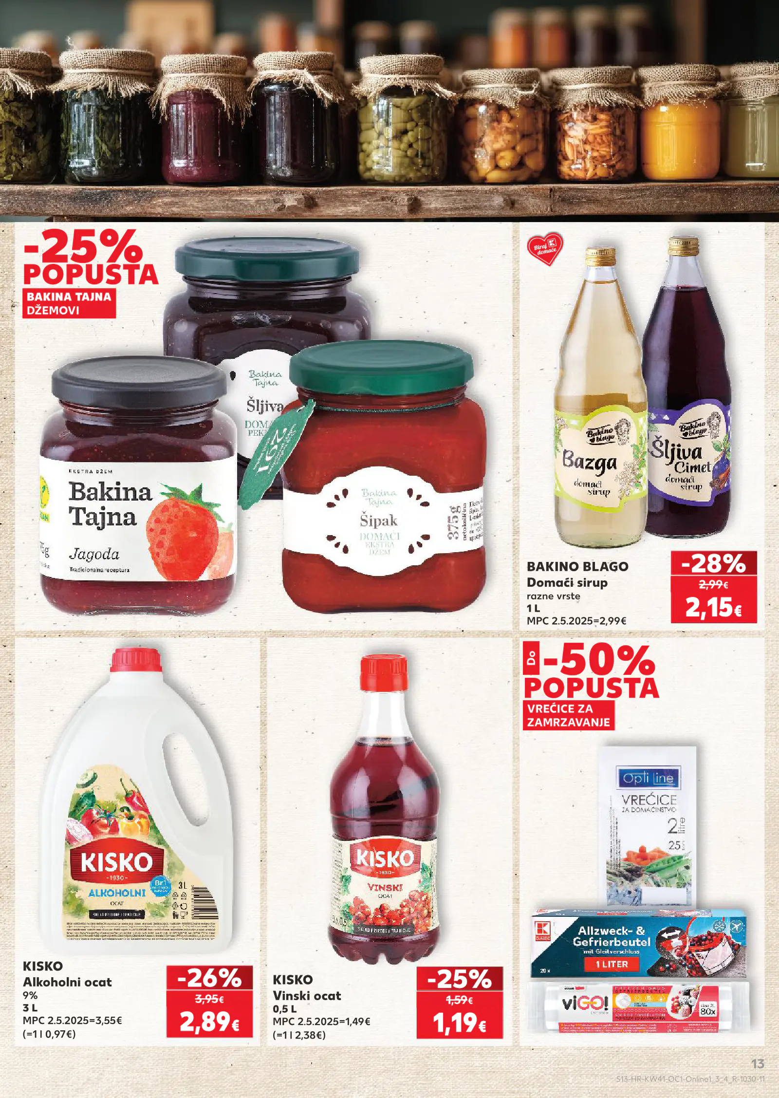 Kaufland Horvátország akciós újság, 13. oldal (okt. 7–13.)