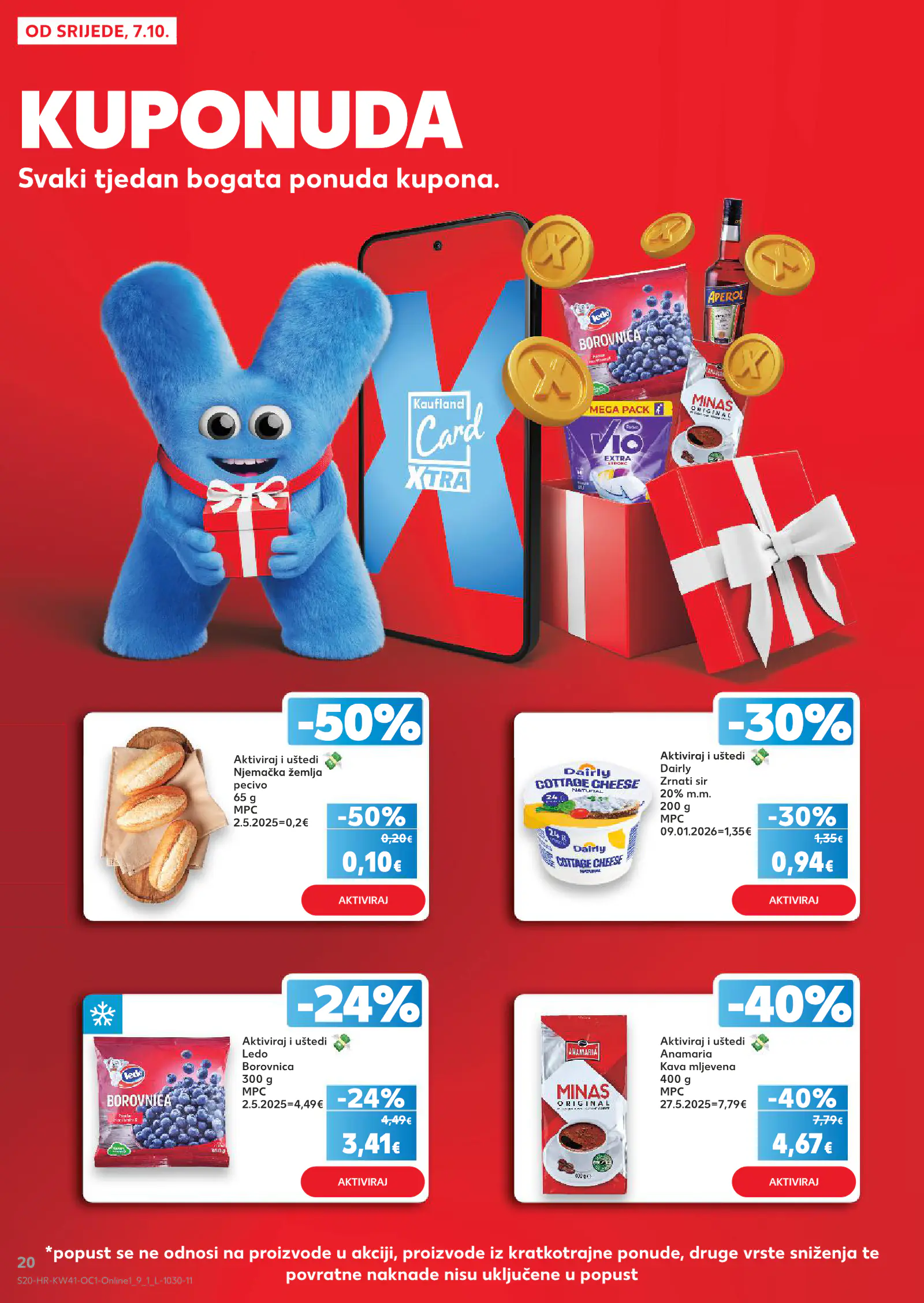 Kaufland Horvátország akciós újság, 20. oldal (okt. 7–13.)