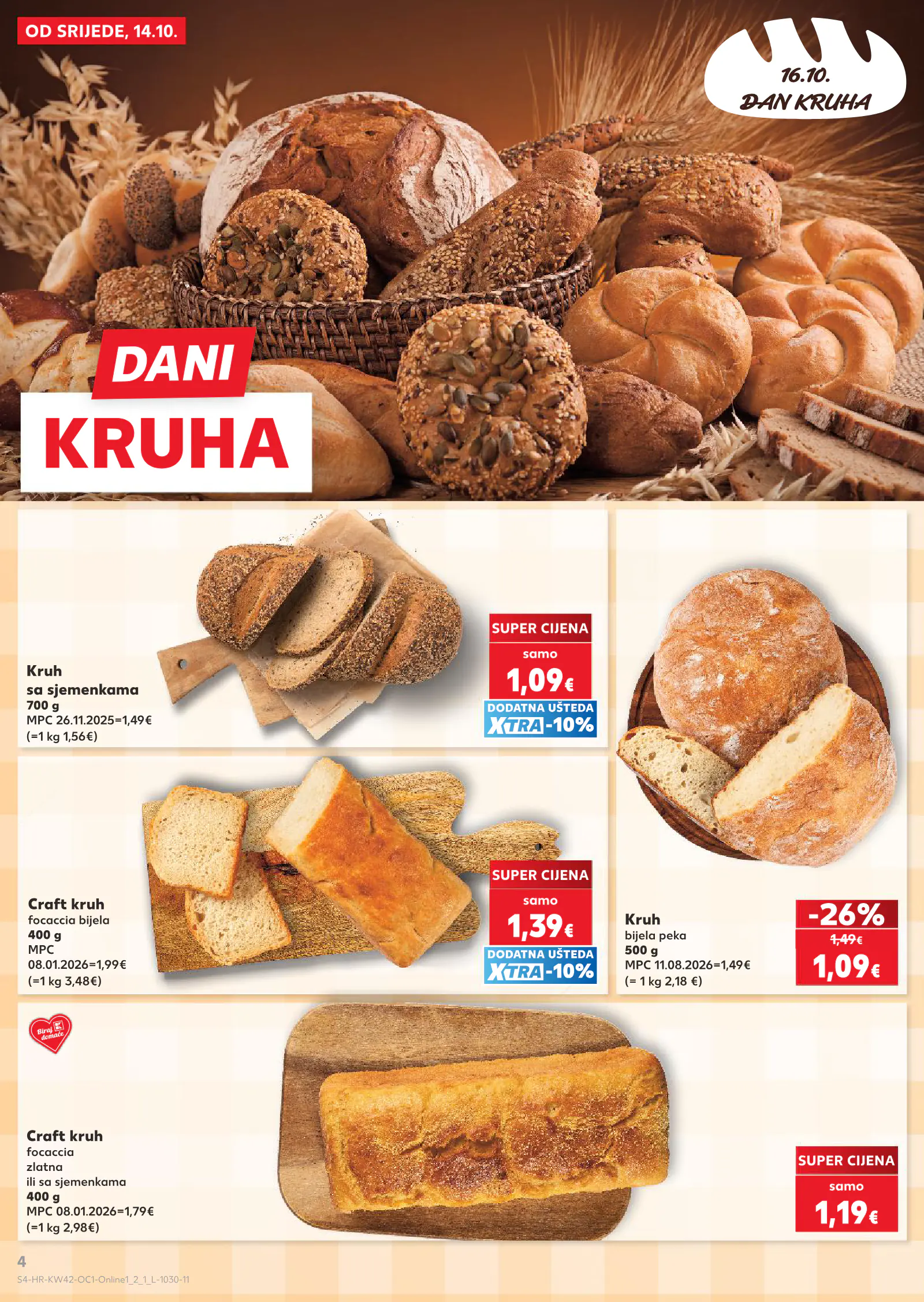 Kaufland Horvátország akciós újság, 4. oldal (okt. 14–20.)
