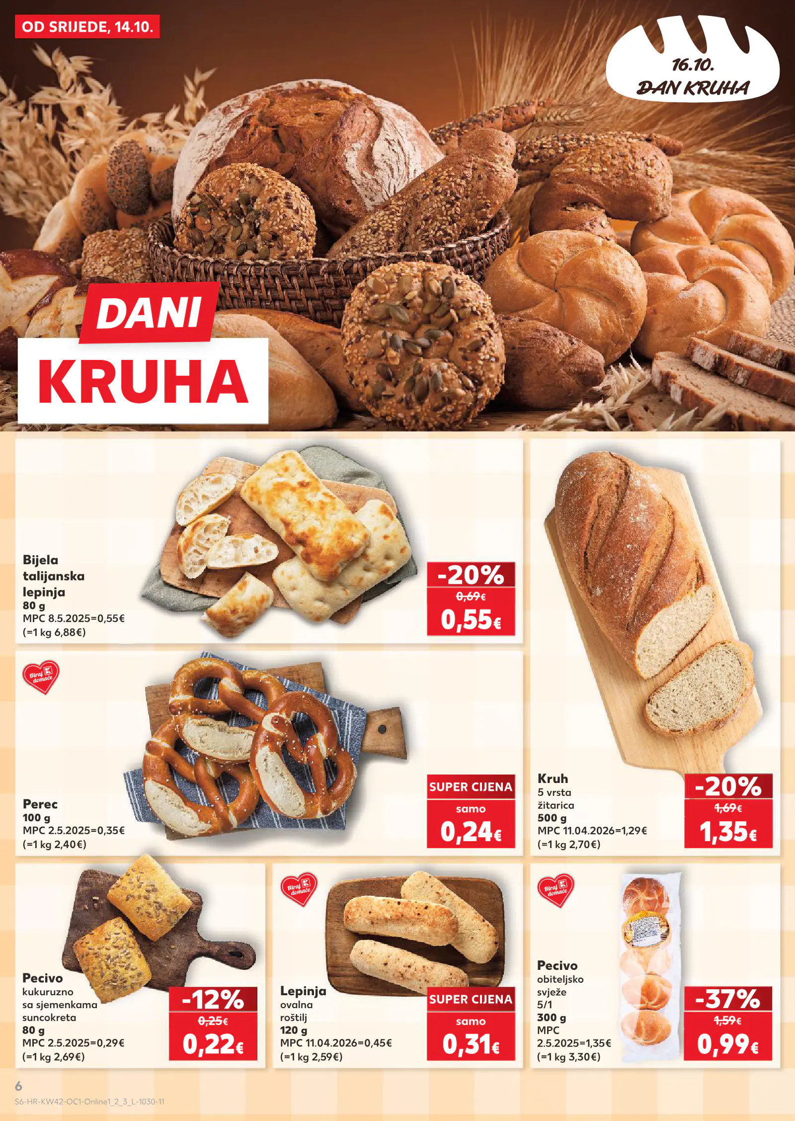 Kaufland Horvátország akciós újság, 6. oldal (okt. 14–20.)