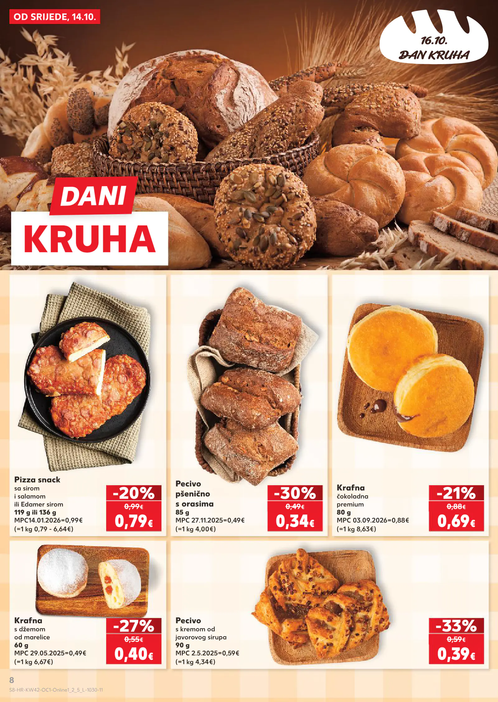 Kaufland Horvátország akciós újság, 8. oldal (okt. 14–20.)