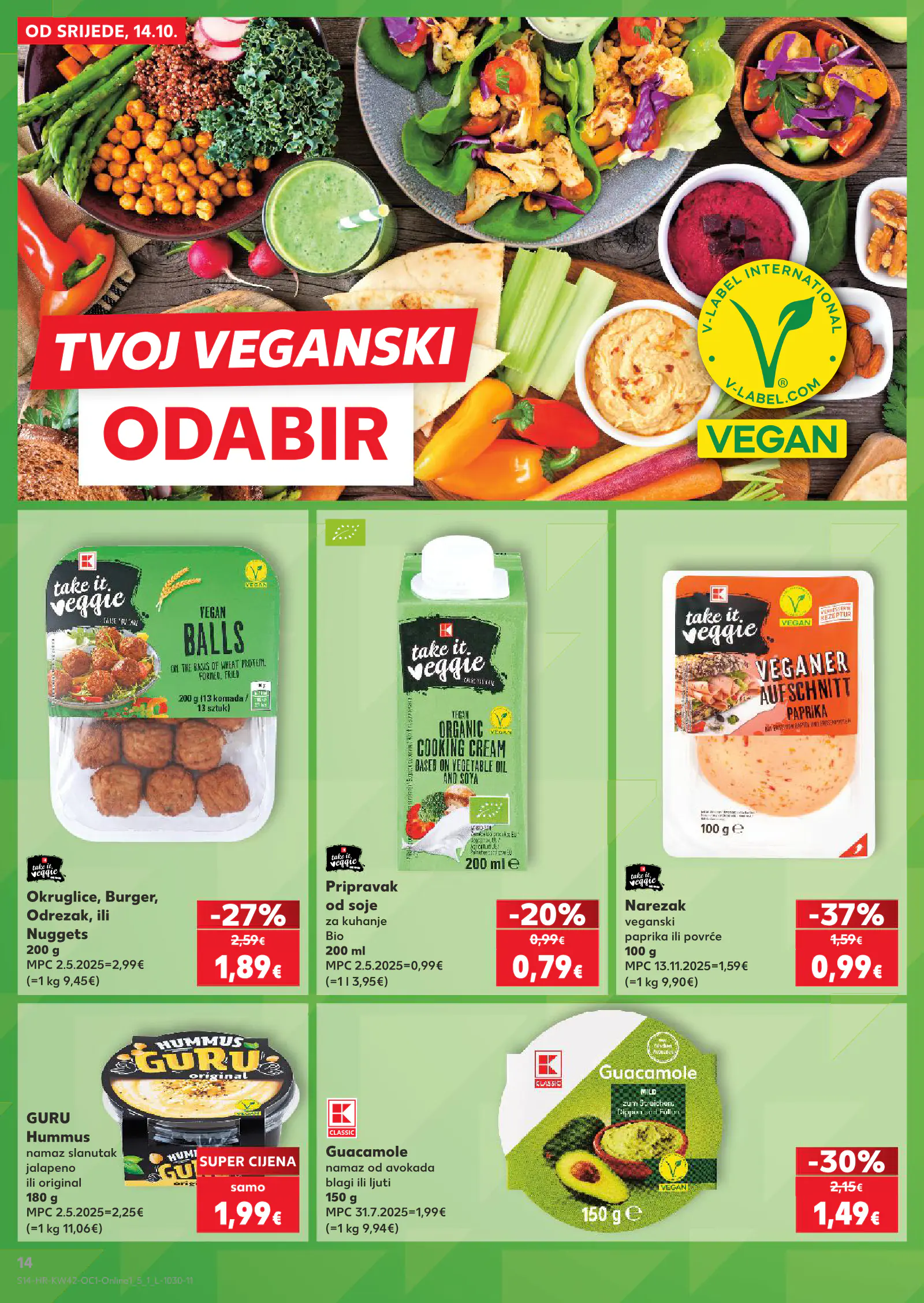 Kaufland Horvátország akciós újság, 14. oldal (okt. 14–20.)