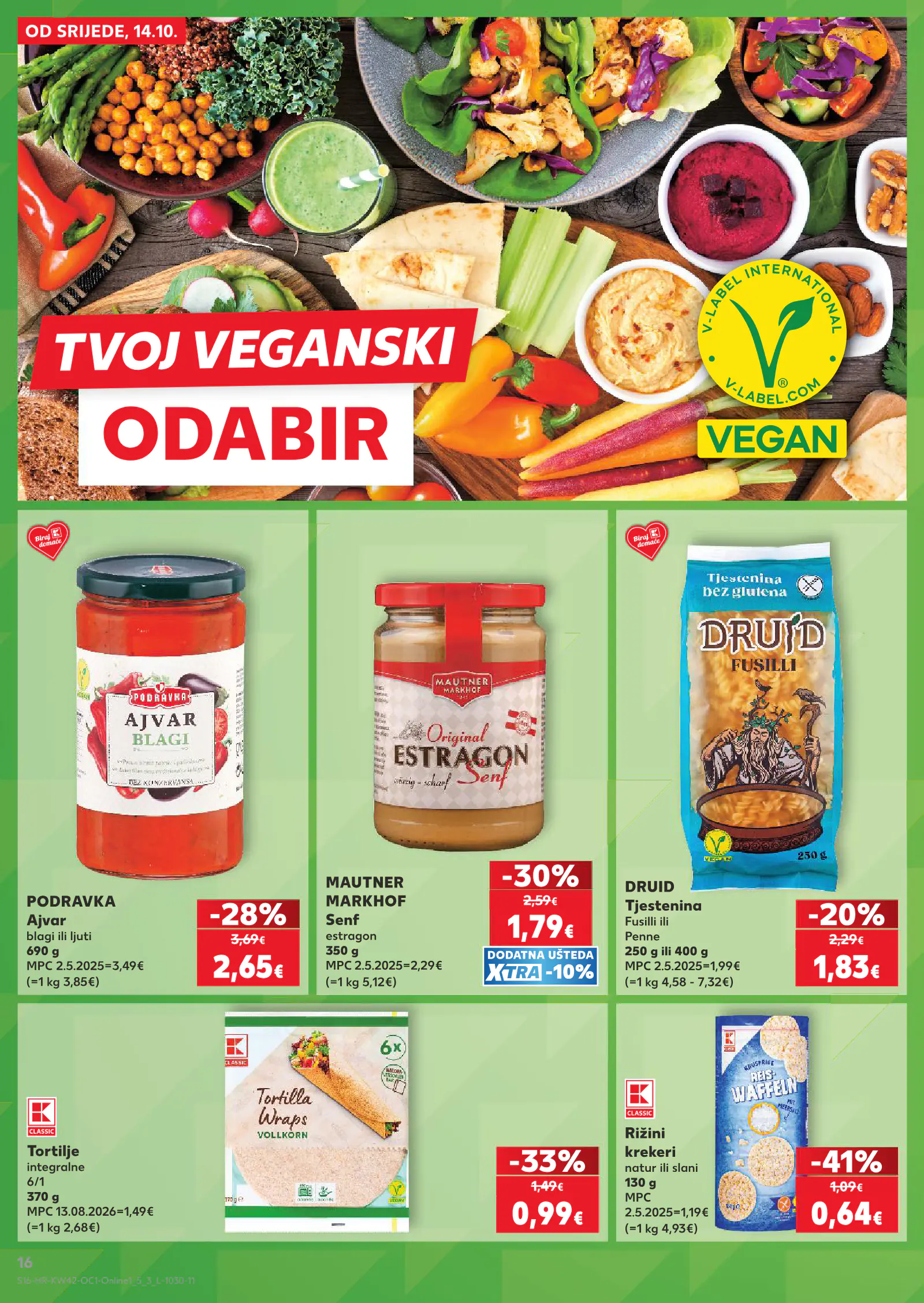 Kaufland Horvátország akciós újság, 16. oldal (okt. 14–20.)