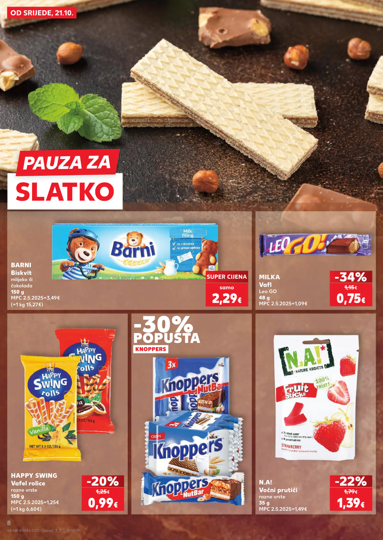 Kaufland Horvátország akciós újság, 8. oldal (okt. 21–27.)