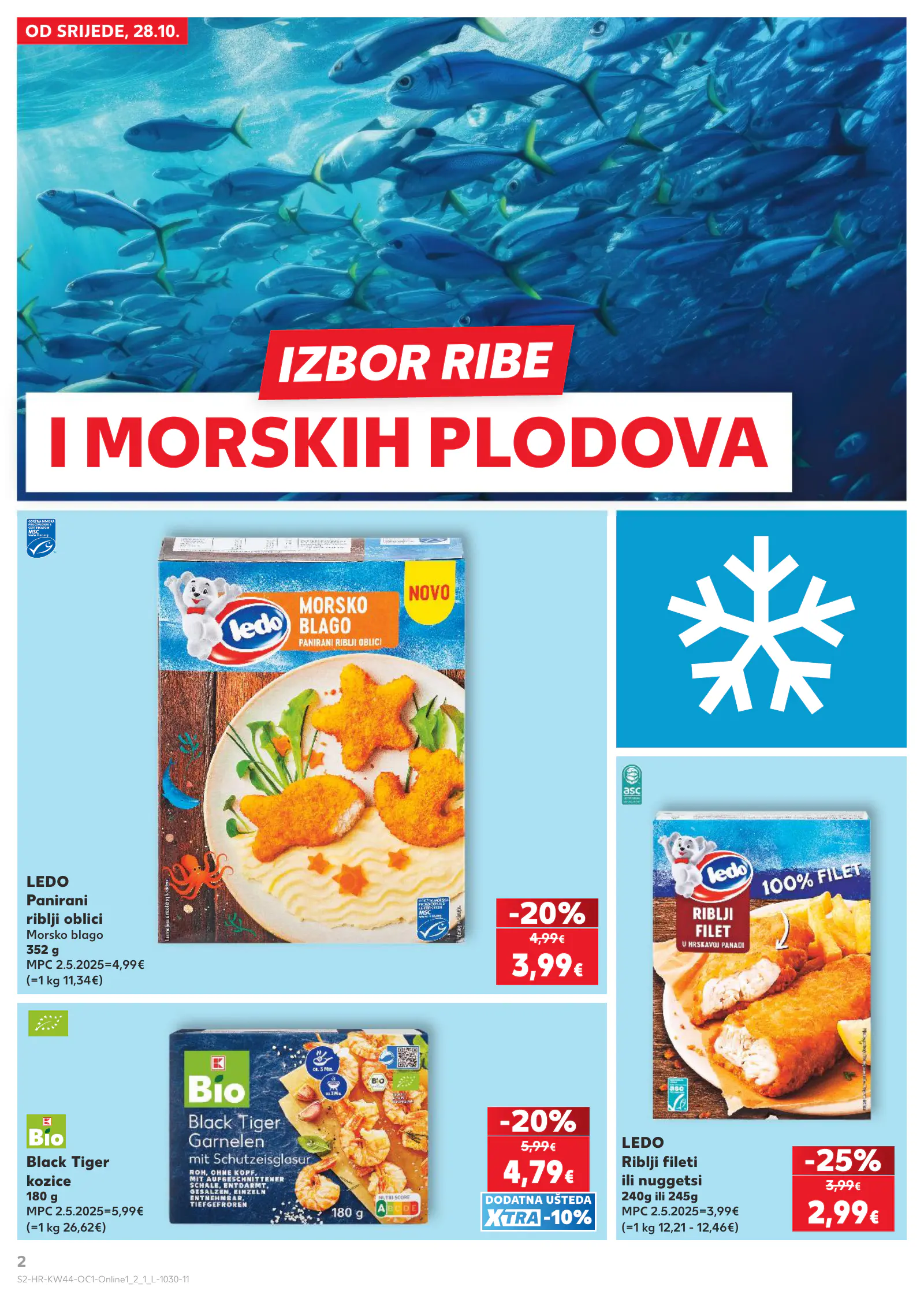 Kaufland Horvátország akciós újság, 2. oldal (okt. 28. – nov. 3.)