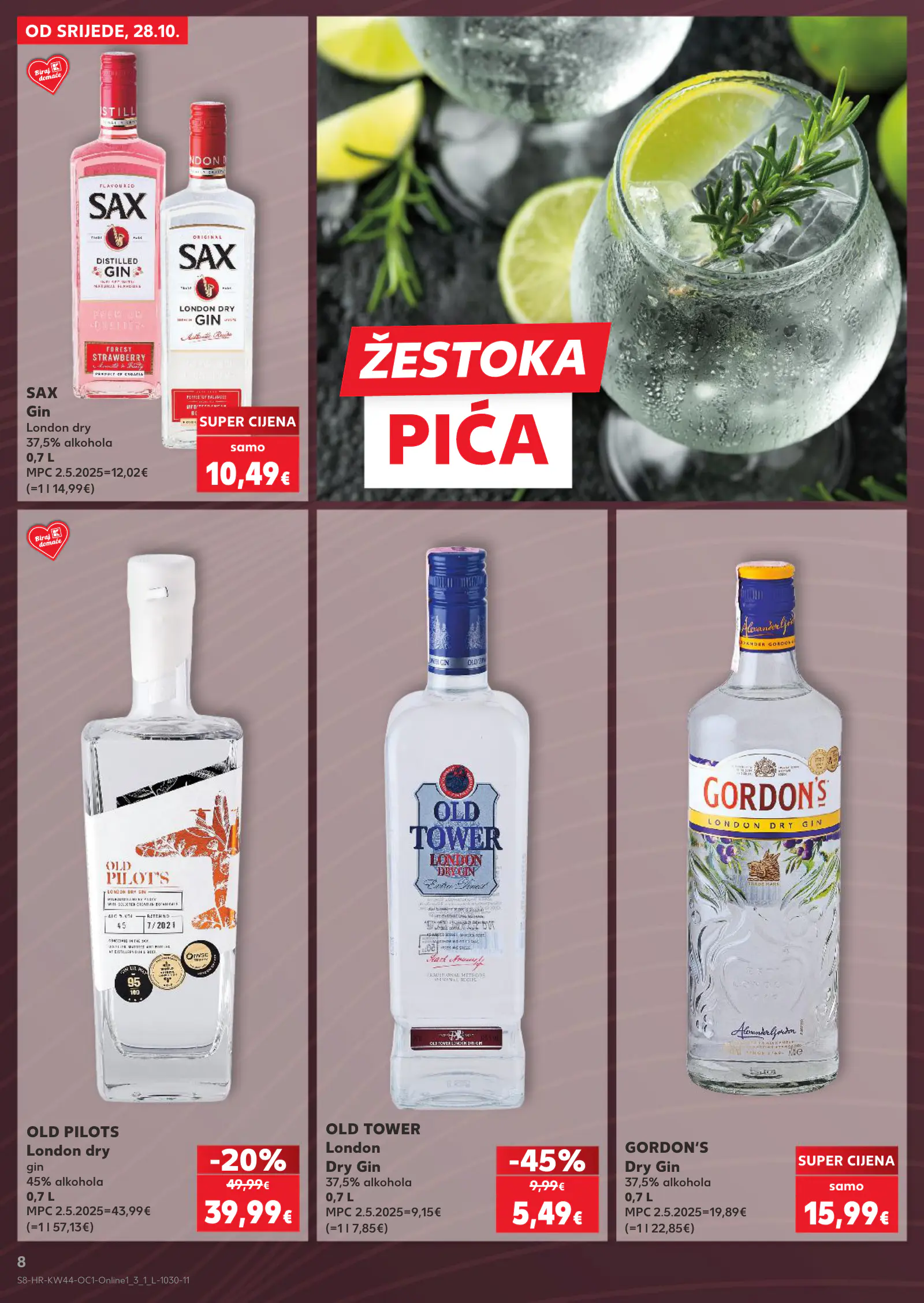 Kaufland Horvátország akciós újság, 8. oldal (okt. 28. – nov. 3.)