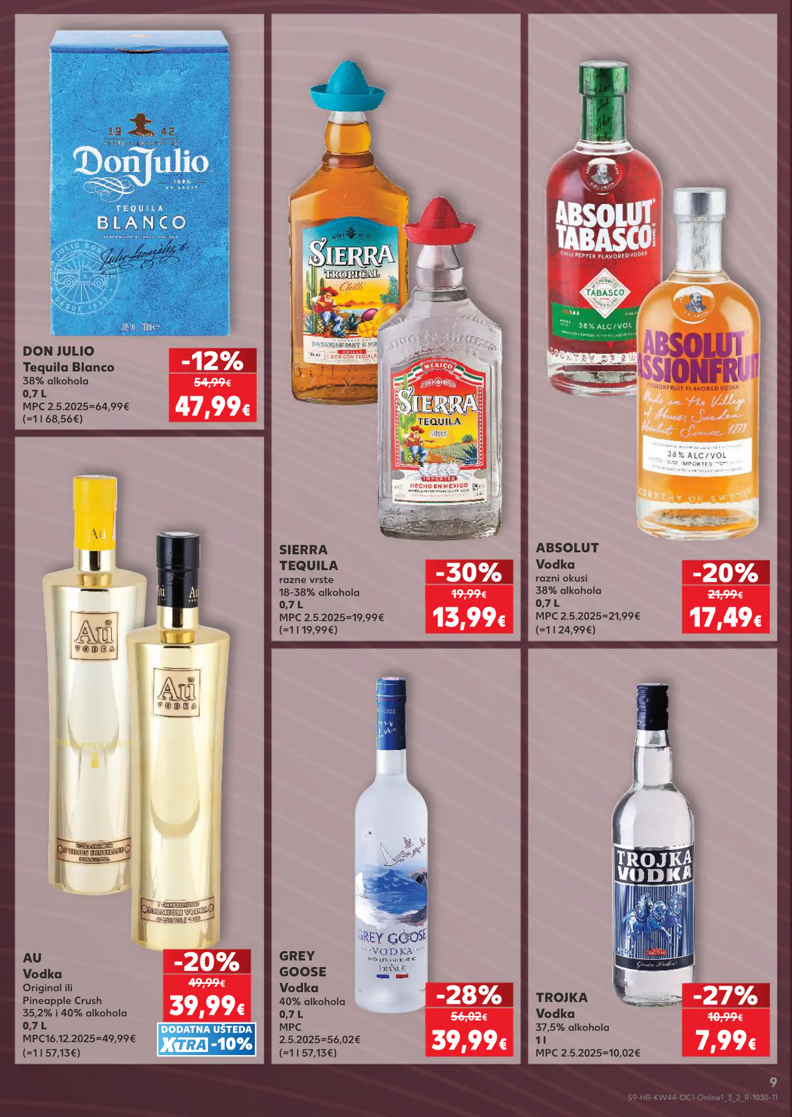 Kaufland Horvátország akciós újság, 9. oldal (okt. 28. – nov. 3.)